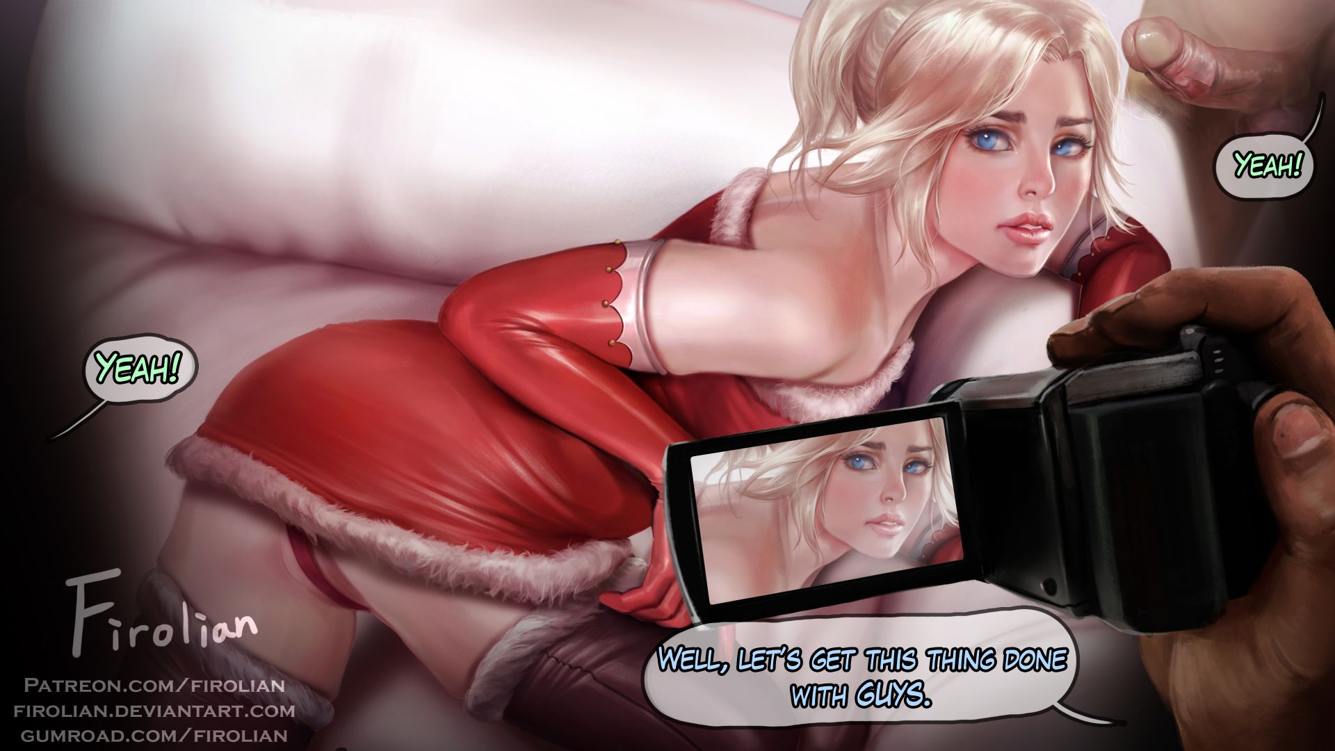 Mercy’s Christmas Party (Overwatch) [Firolian] 1 . Mercy's Christmas Party - Chapter 1 (Overwatch) [Firolian] – page 7