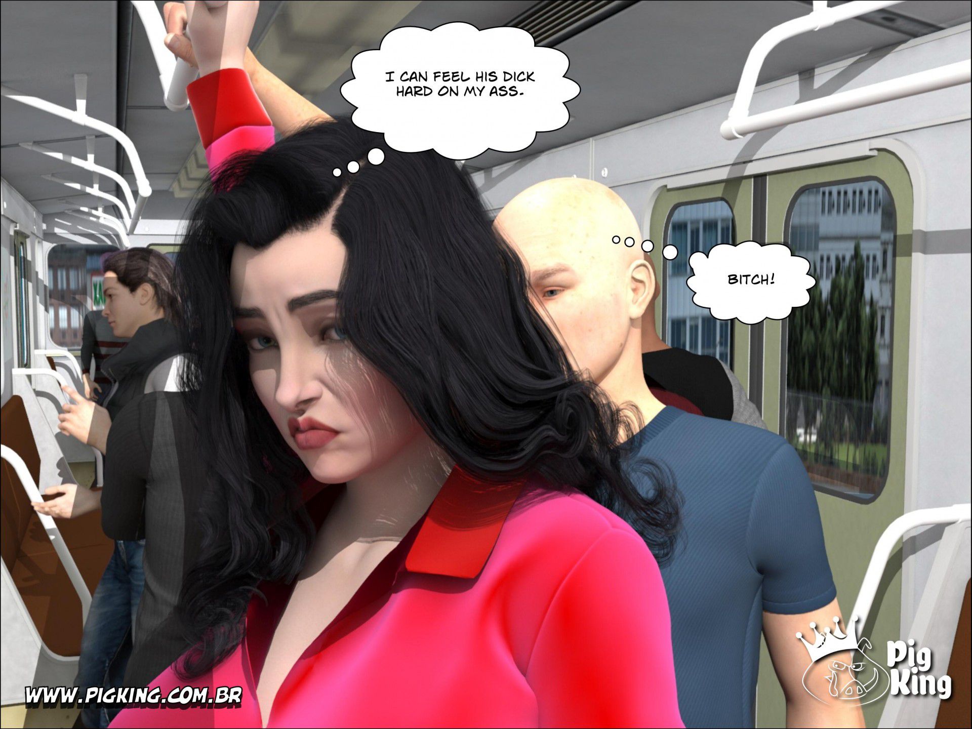 Rush Hour – Brigitte [PigKing] 1 . Rush Hour - Brigitte, Dick - Chapter 1 [PigKing] – page 12