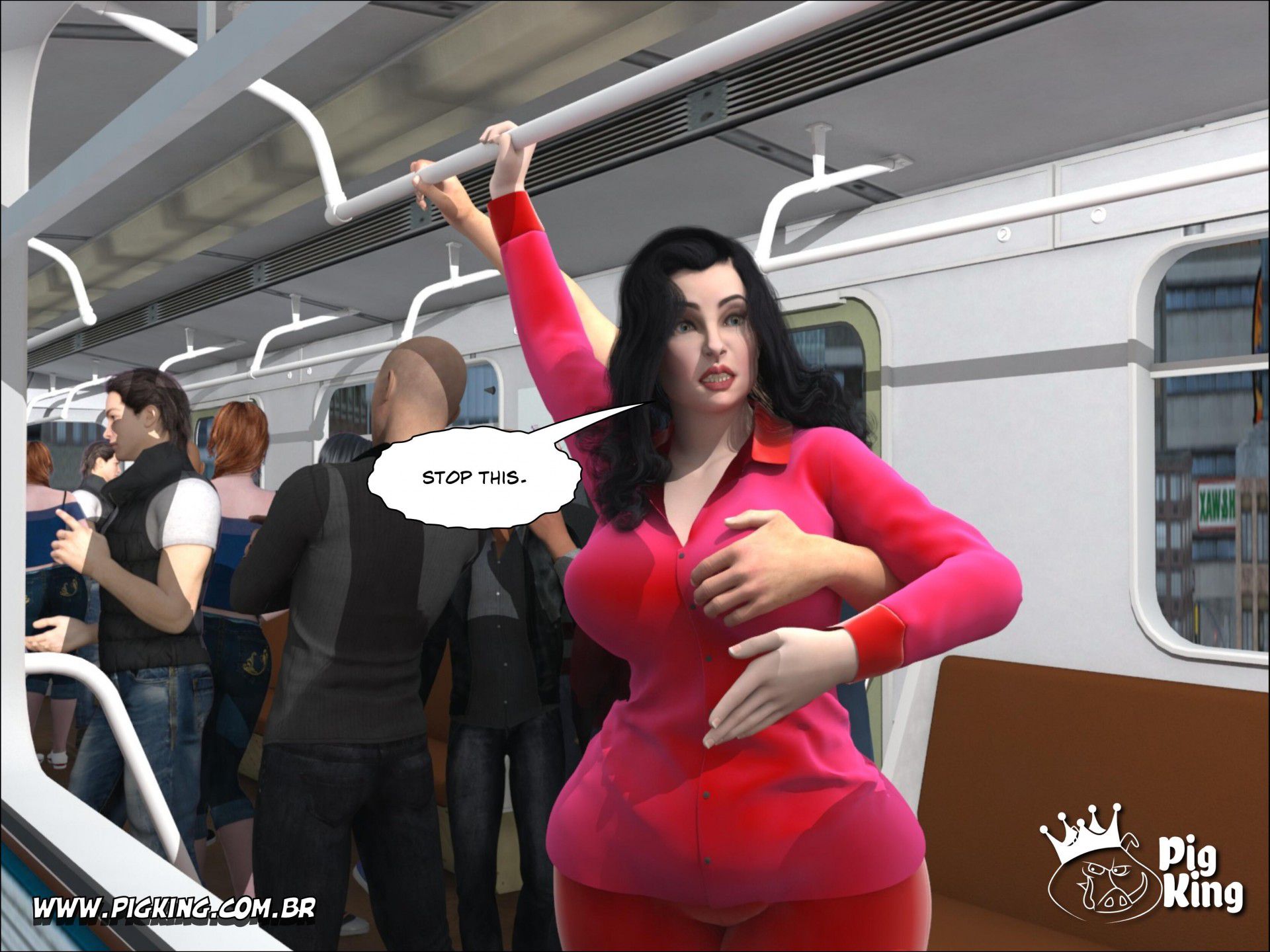 Rush Hour – Brigitte [PigKing] 1 . Rush Hour - Brigitte, Dick - Chapter 1 [PigKing] – page 18