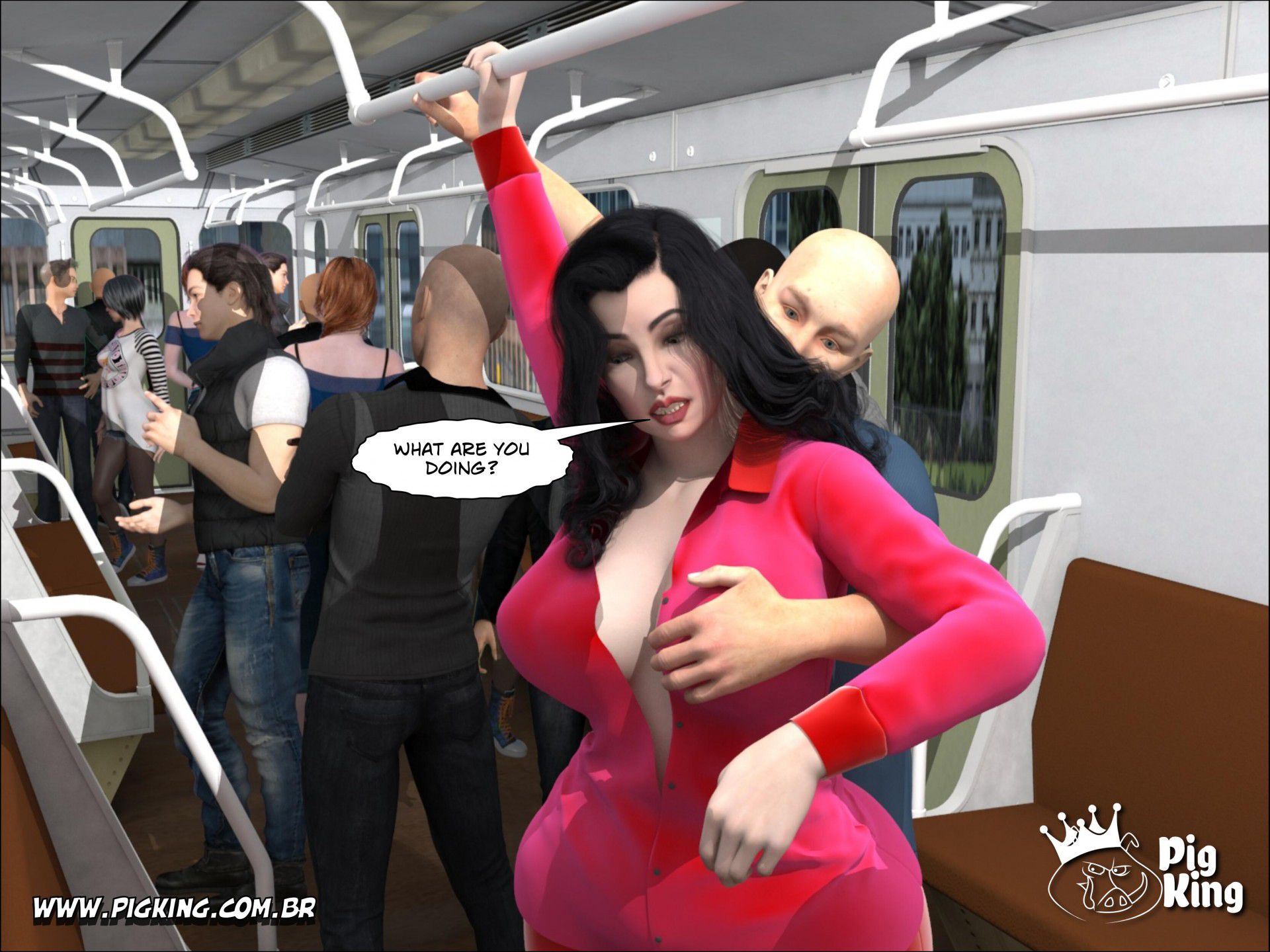 Rush Hour – Brigitte [PigKing] 1 . Rush Hour - Brigitte, Dick - Chapter 1 [PigKing] – page 19