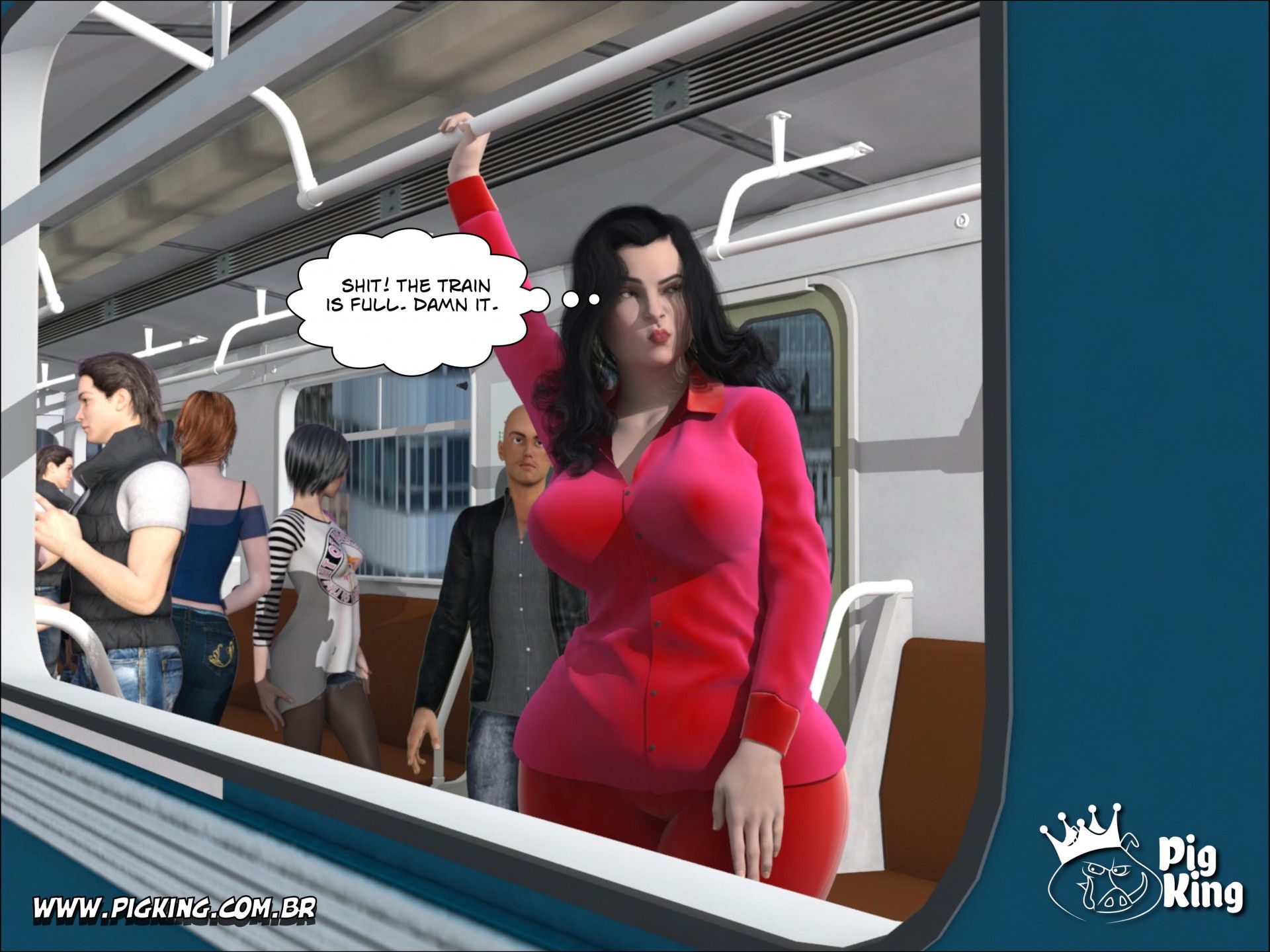Rush Hour – Brigitte [PigKing] 1 . Rush Hour - Brigitte, Dick - Chapter 1 [PigKing] – page 2