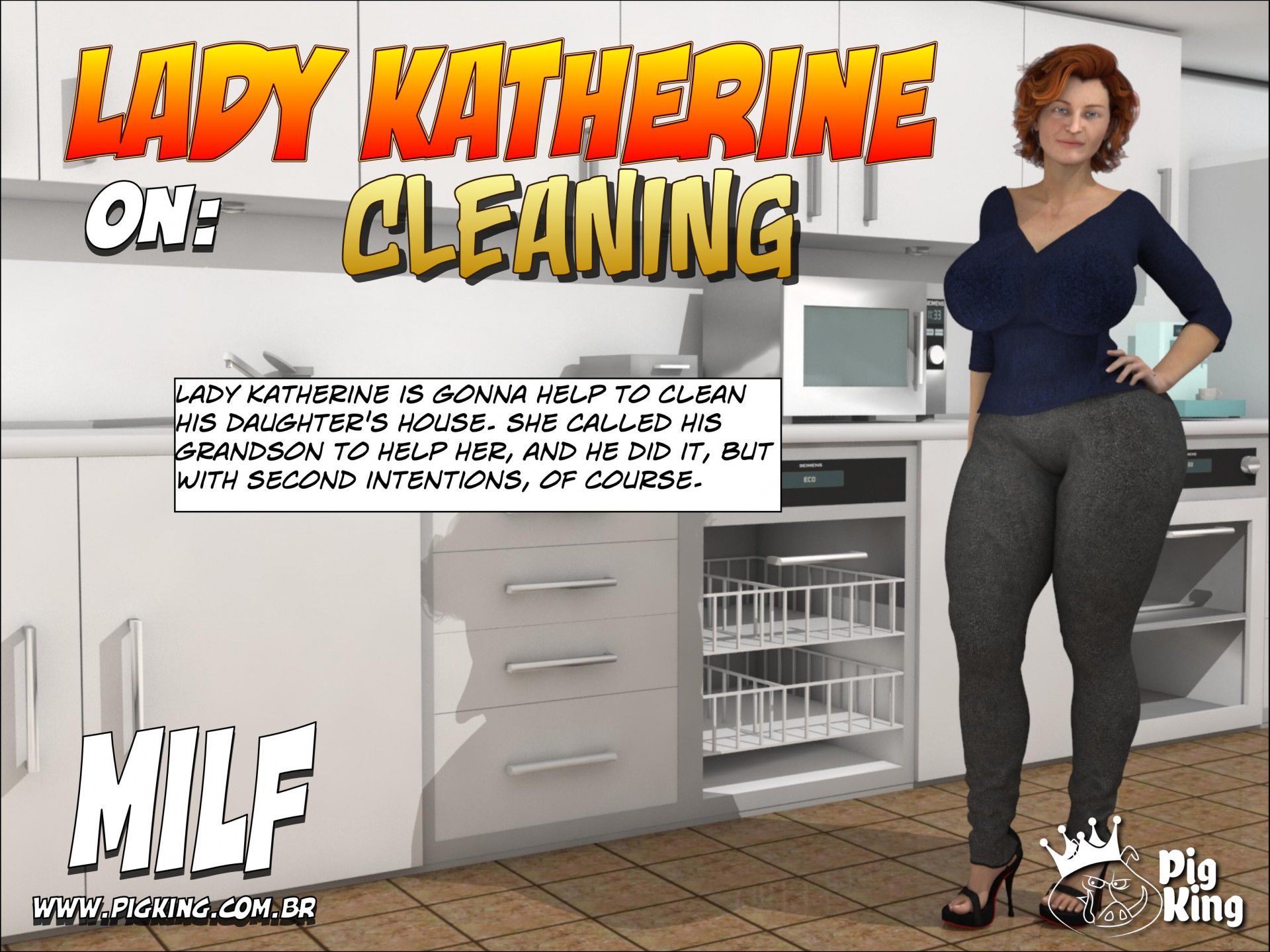 Cleaning – Katherine [PigKing] 1 . Cleaning - Katherine, Brendon - Chapter 1 [PigKing] – page 1