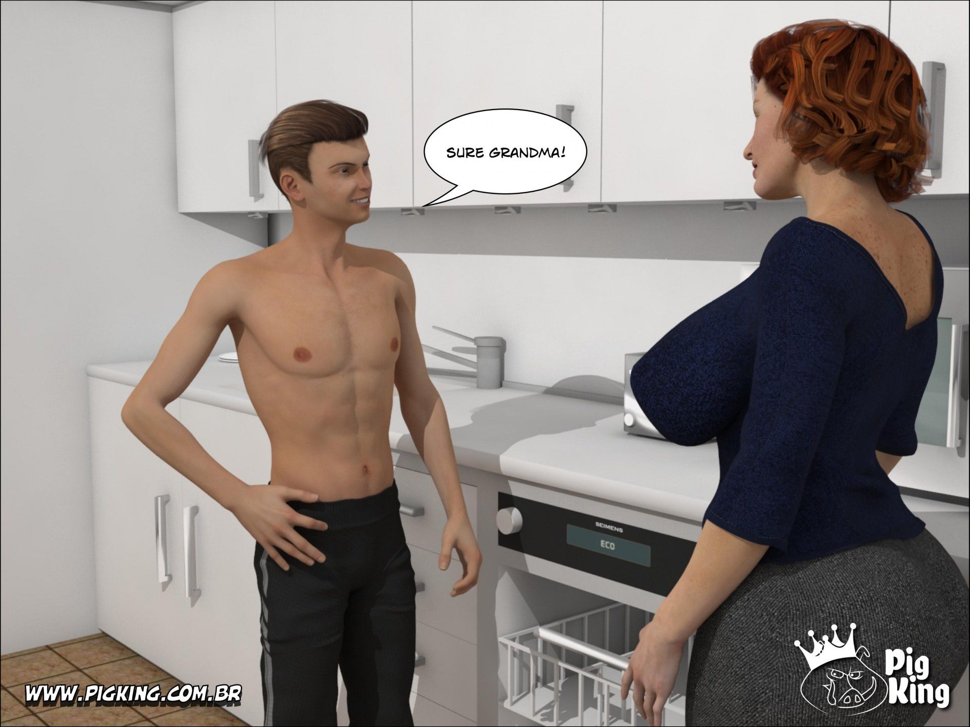 Cleaning – Katherine [PigKing] 1 . Cleaning - Katherine, Brendon - Chapter 1 [PigKing] – page 7