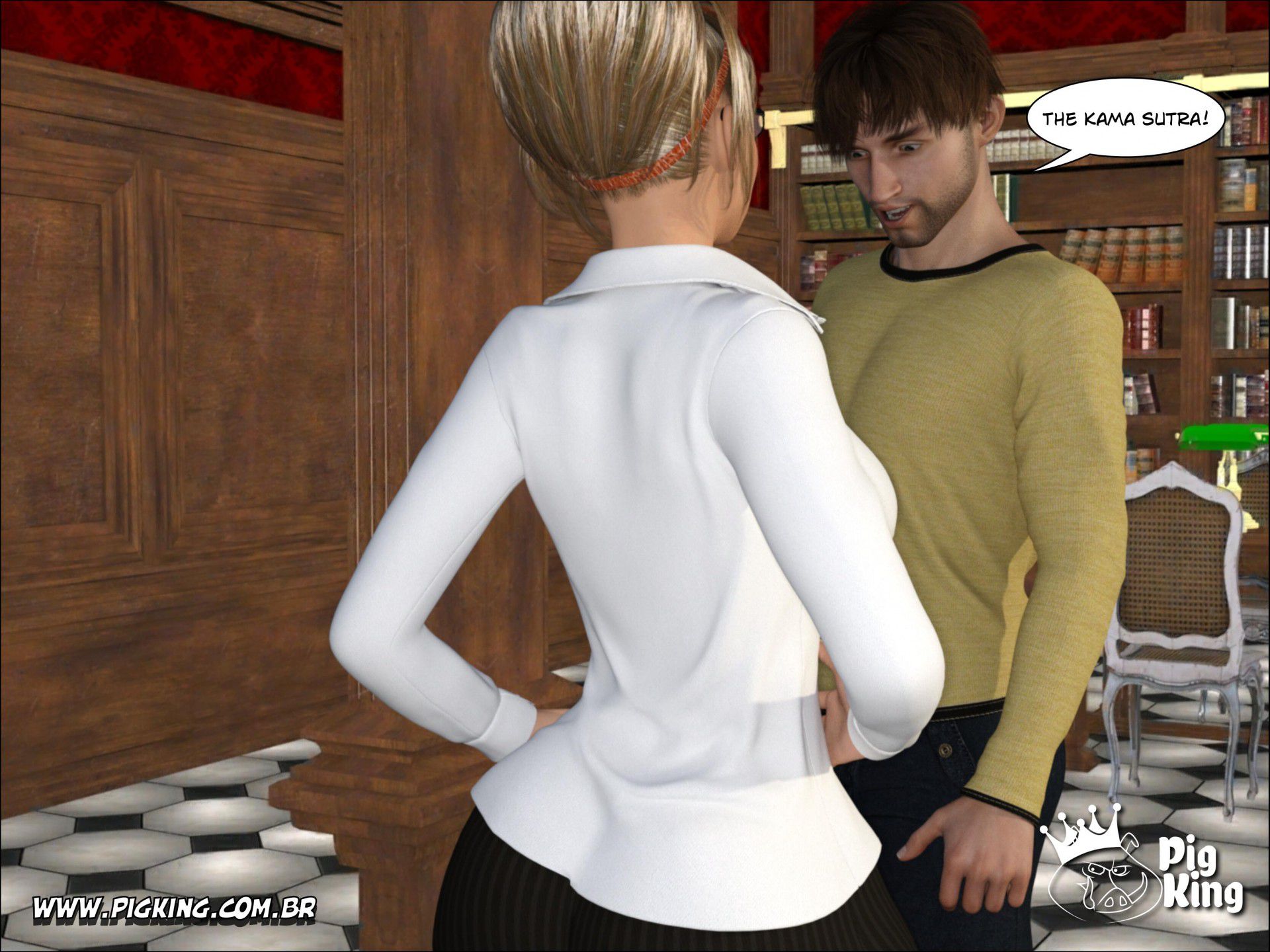 Librarian – Sabrina [PigKing] 1 . Librarian - Sabrina - Chapter 1 [PigKing] – page 6