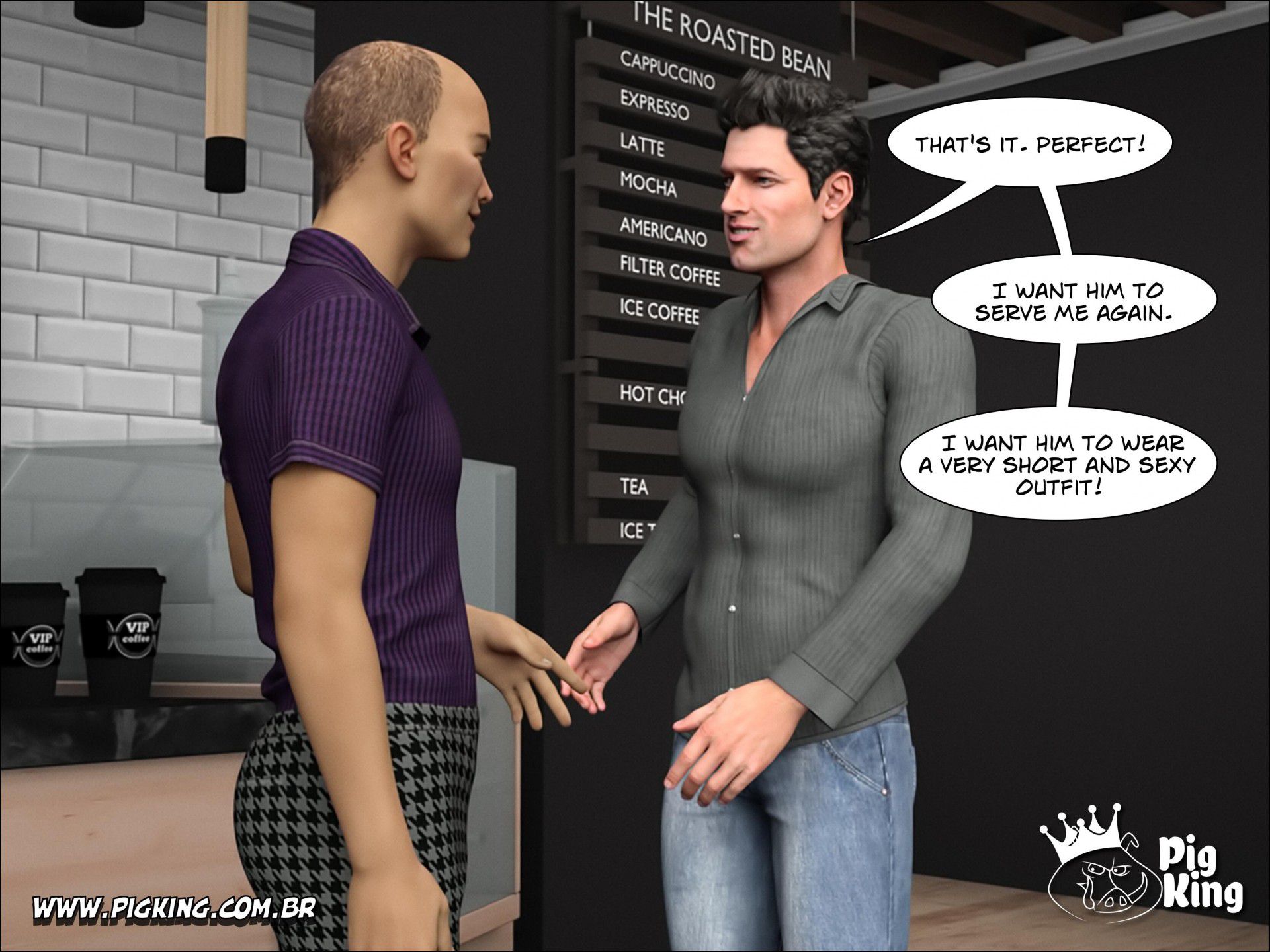 VIP Coffee – Leonard, Julian, Juan, Nininho [PigKing] 2 . VIP Coffee - Leonard - Chapter 2 [PigKing] – page 5
