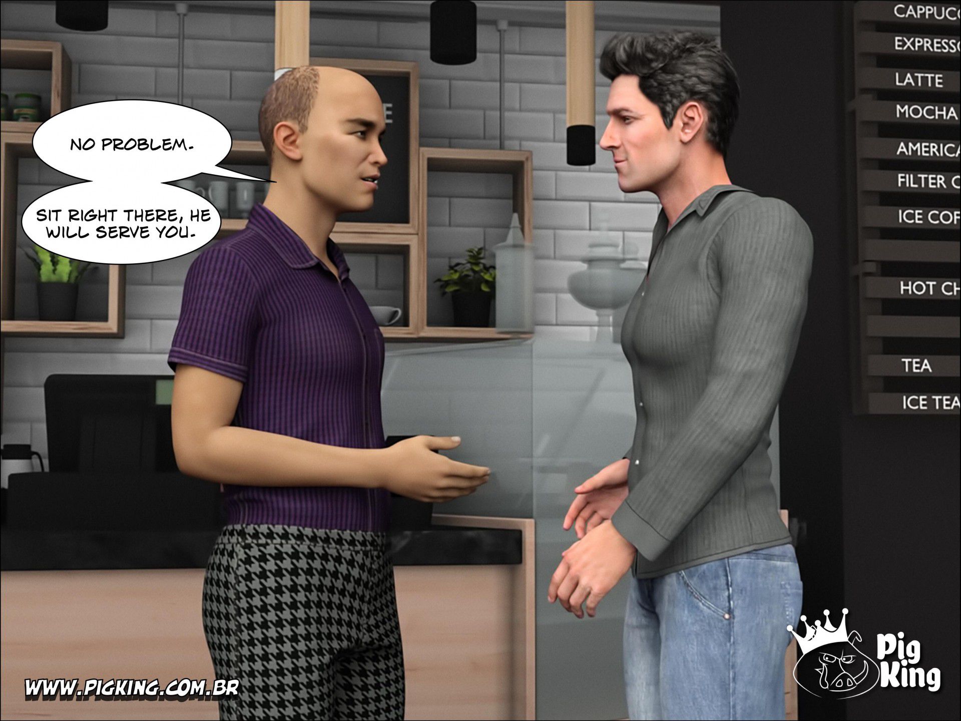 VIP Coffee – Leonard, Julian, Juan, Nininho [PigKing] 2 . VIP Coffee - Leonard - Chapter 2 [PigKing] – page 6