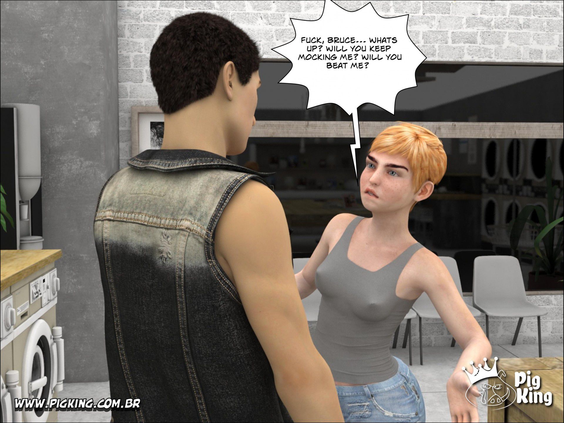 Coffee In The Laundry – Dominique [PigKing] 1 . Coffee In The Laundry - Dominique  - Chapter 1 [PigKing] – page 10