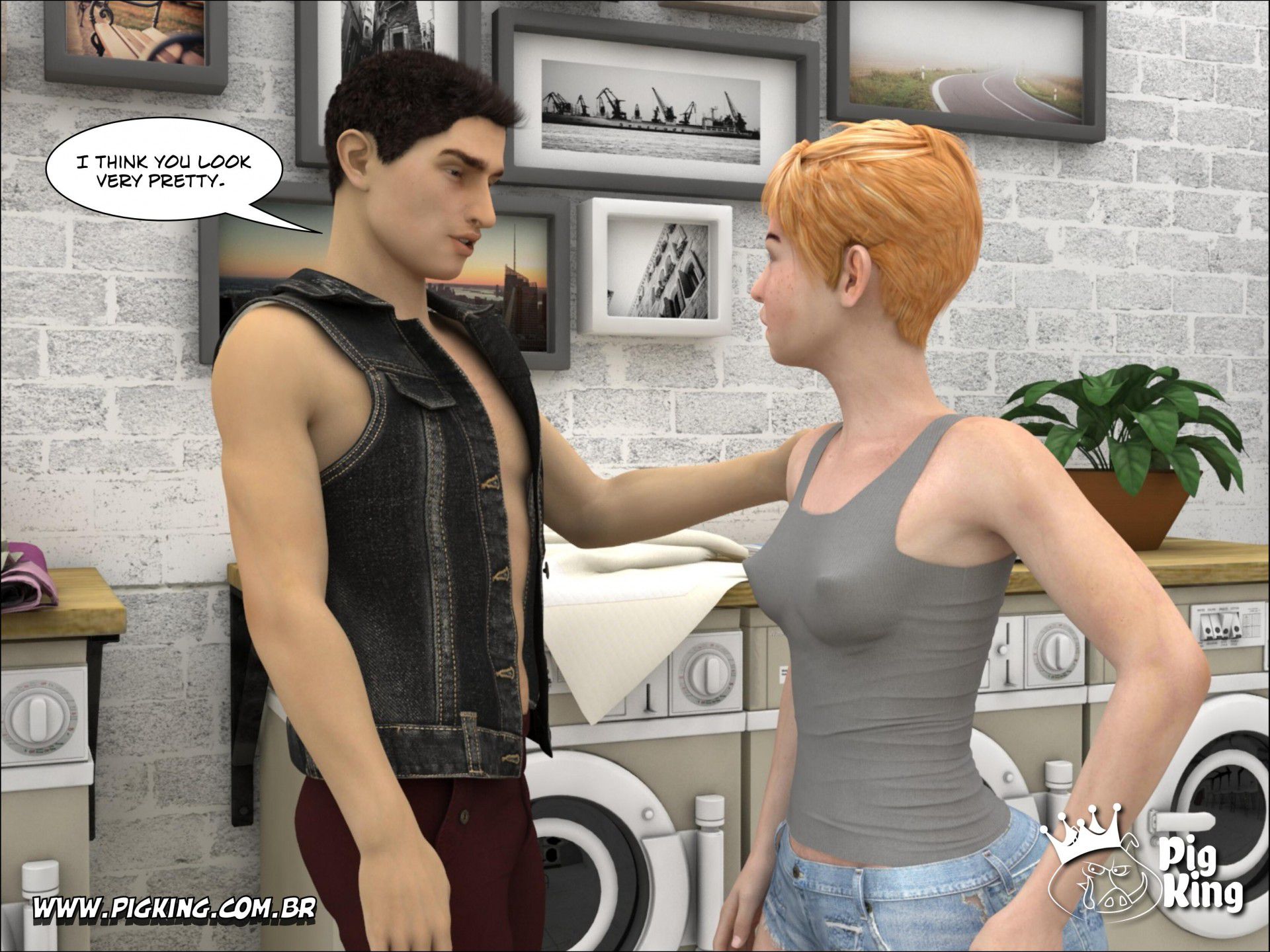 Coffee In The Laundry – Dominique [PigKing] 1 . Coffee In The Laundry - Dominique  - Chapter 1 [PigKing] – page 12