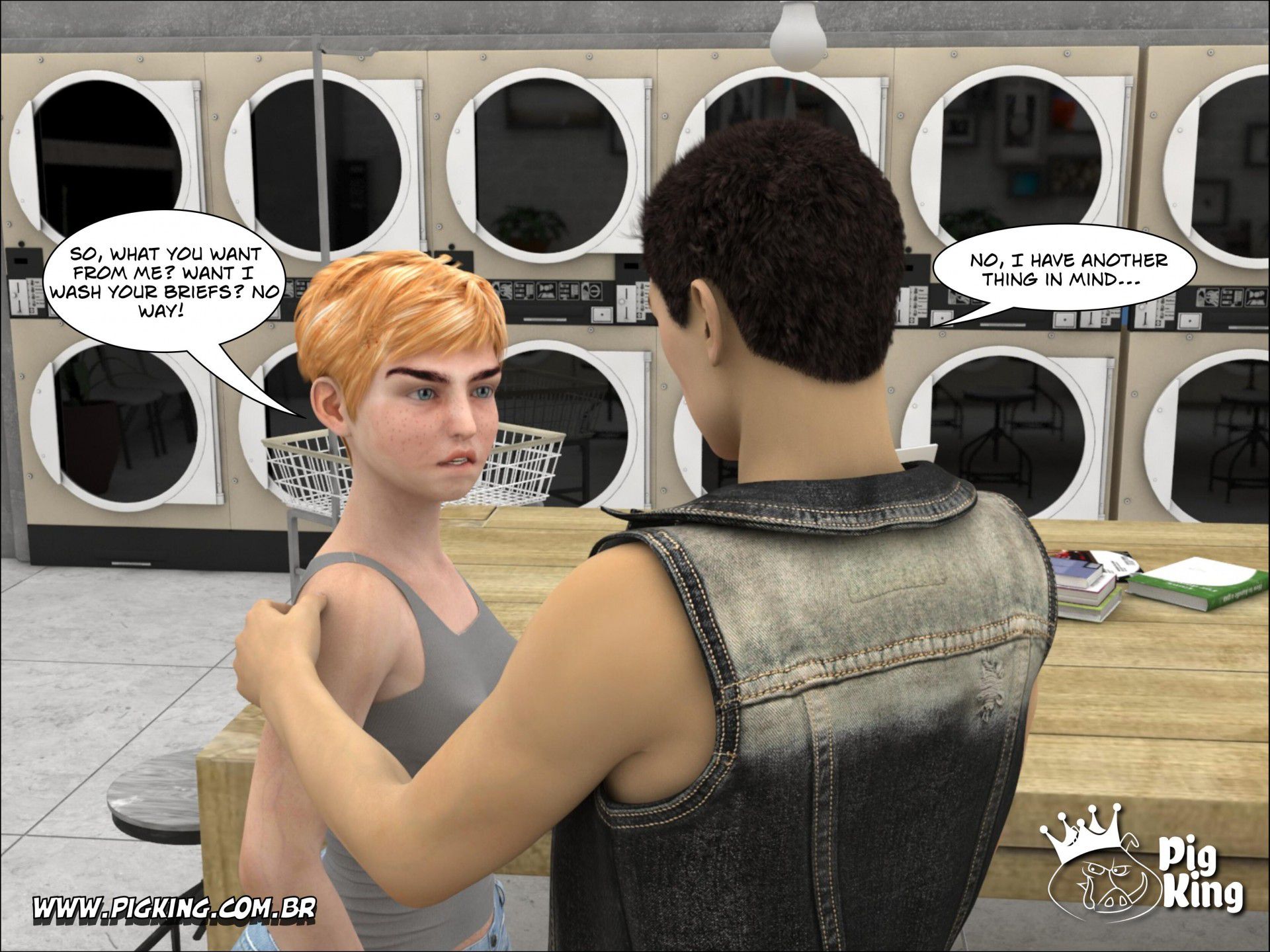 Coffee In The Laundry – Dominique [PigKing] 1 . Coffee In The Laundry - Dominique  - Chapter 1 [PigKing] – page 13