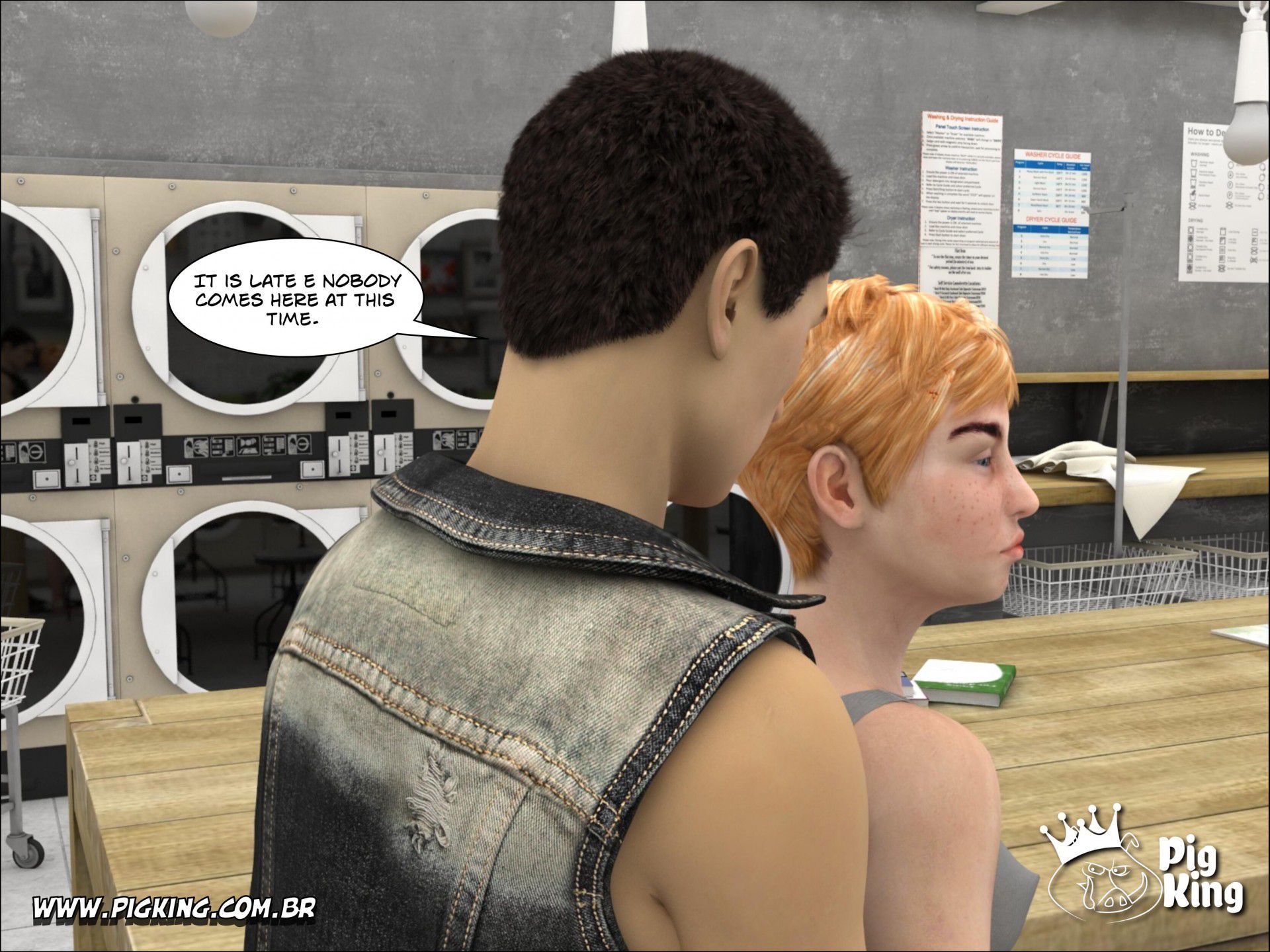 Coffee In The Laundry – Dominique [PigKing] 1 . Coffee In The Laundry - Dominique  - Chapter 1 [PigKing] – page 15