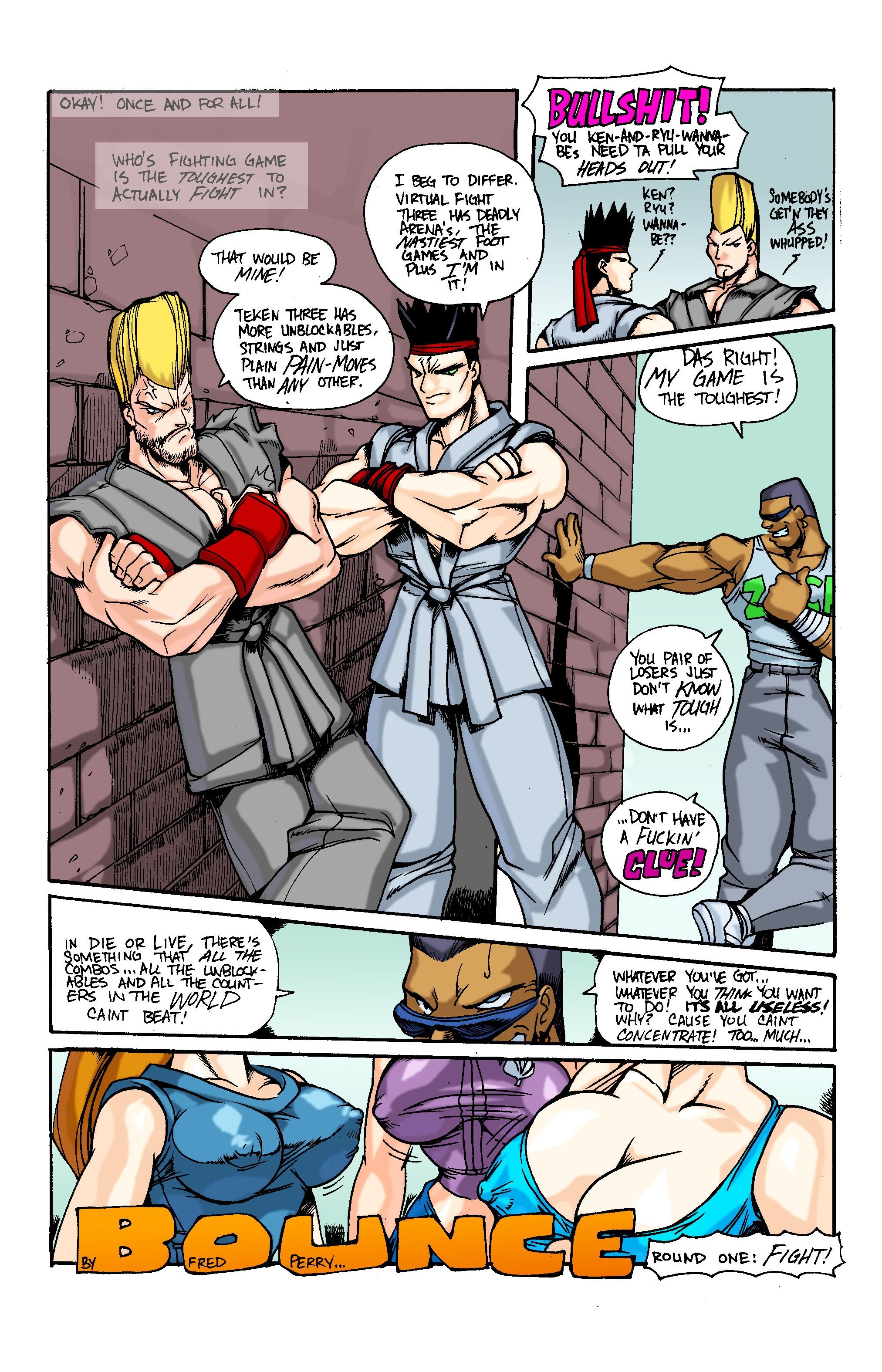 Bounce (Dead Or Alive) [Fred Perry] 1.5 . Bounce - Colored - Chapter 1 (Dead Or Alive) [Fred Perry] – page 1