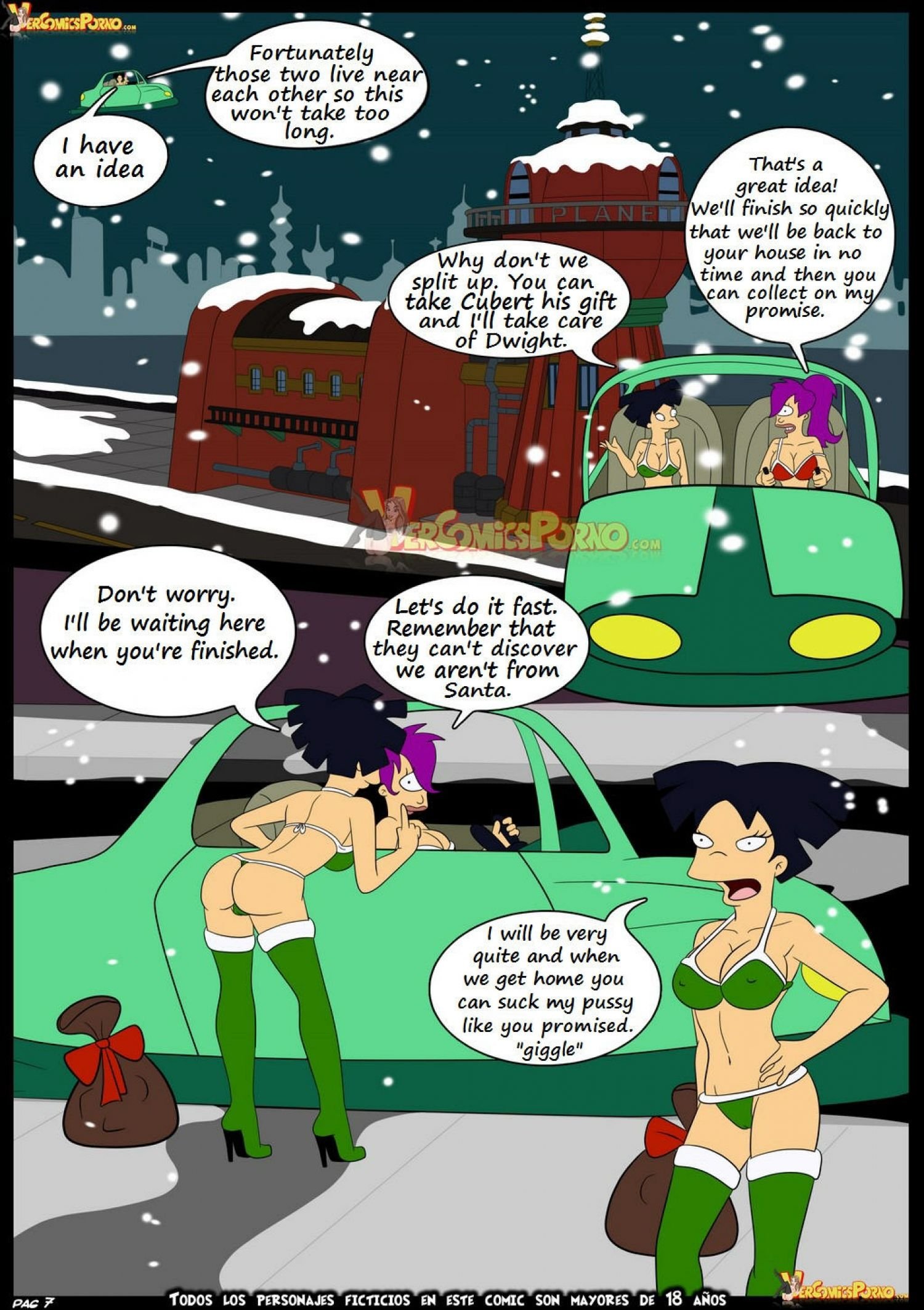 Christmas Delivery (Futurama) [Croc] 1 . Christmas Delivery - Chapter 1 (Futurama) [Croc] – page 8