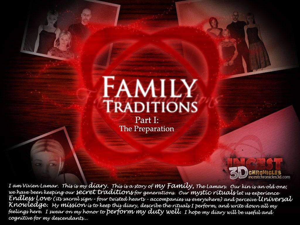 Family Traditions [IncestChronicles3D] 1 . Family Traditions - The Preparation - Chapter 1 [IncestChronicles3D] – page 1