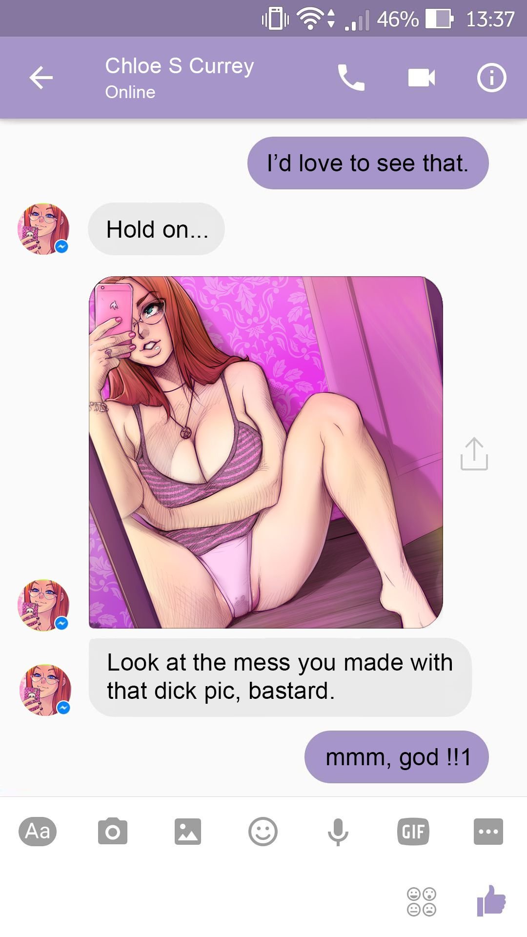 A Chat With Chloe [Romulo Melkor Mancin] 1 . A Chat With Chloe - Text Message [Romulo Melkor Mancin] – page 17