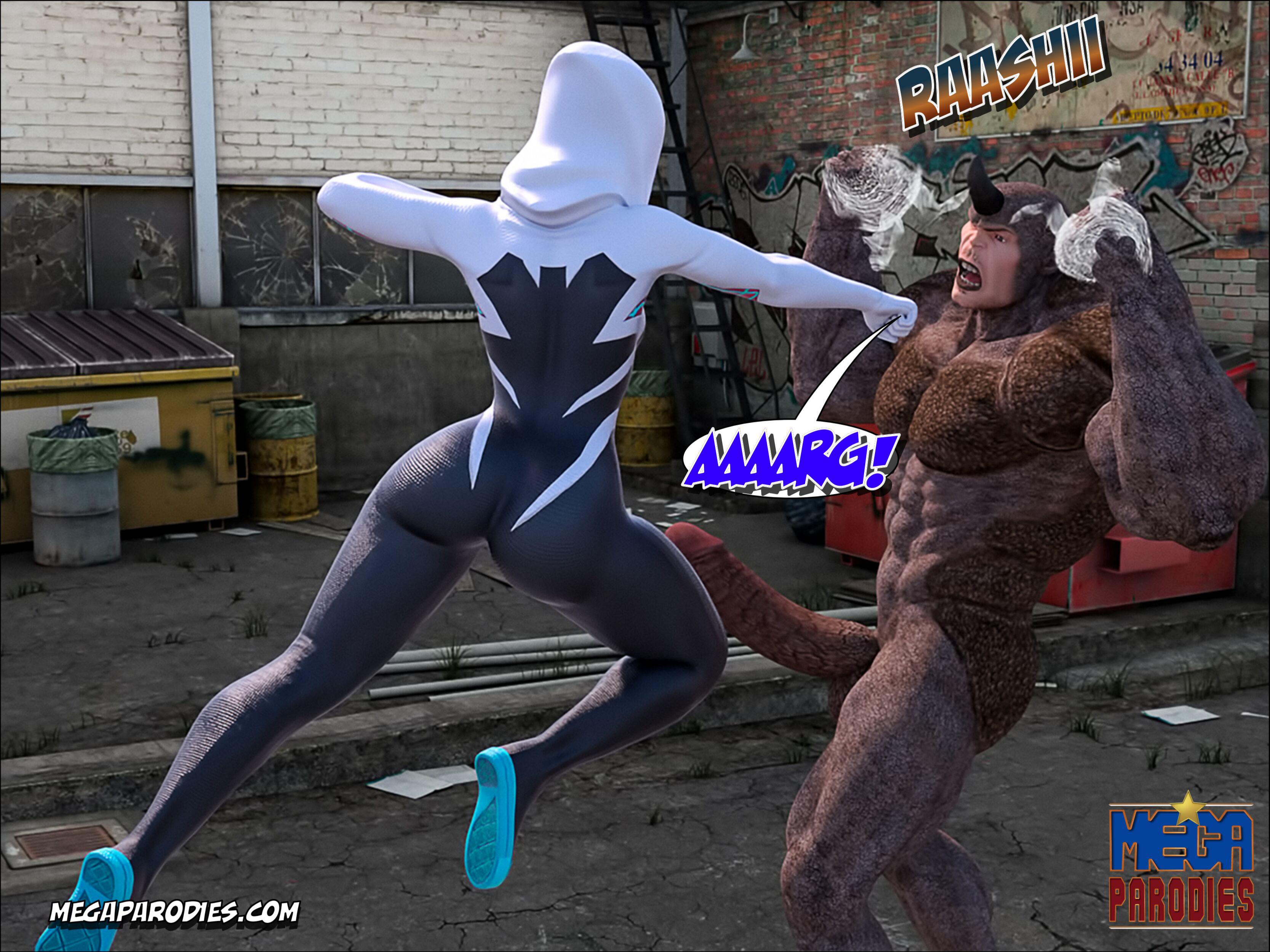 Spider-Gwen X Rhino (Spider-Man) [MegaParodies] 2 . Spider-Gwen X Rhino - Chapter 2 (Spider-Man) [MegaParodies] – page 11