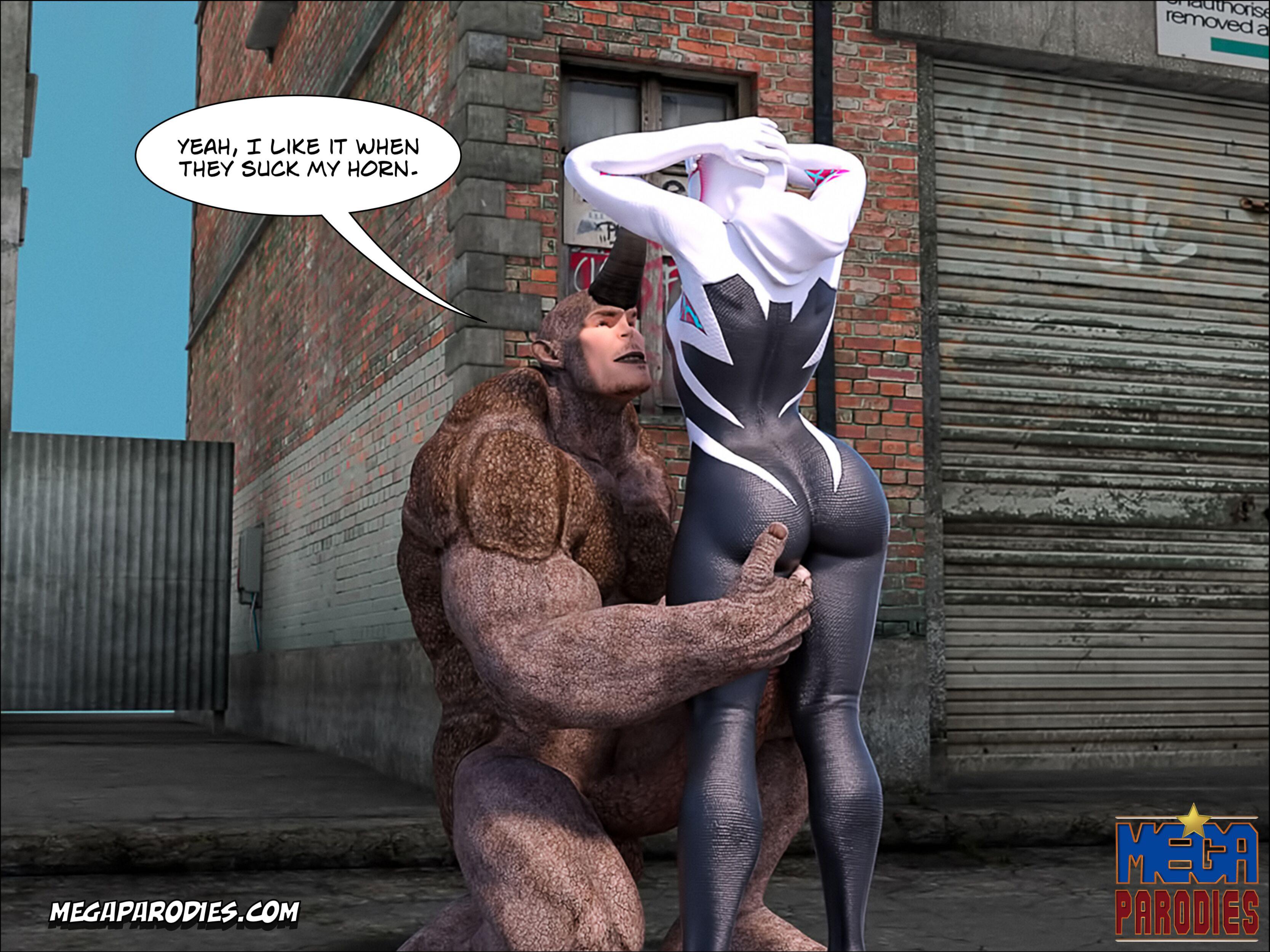 Spider-Gwen X Rhino (Spider-Man) [MegaParodies] 2 . Spider-Gwen X Rhino - Chapter 2 (Spider-Man) [MegaParodies] – page 20