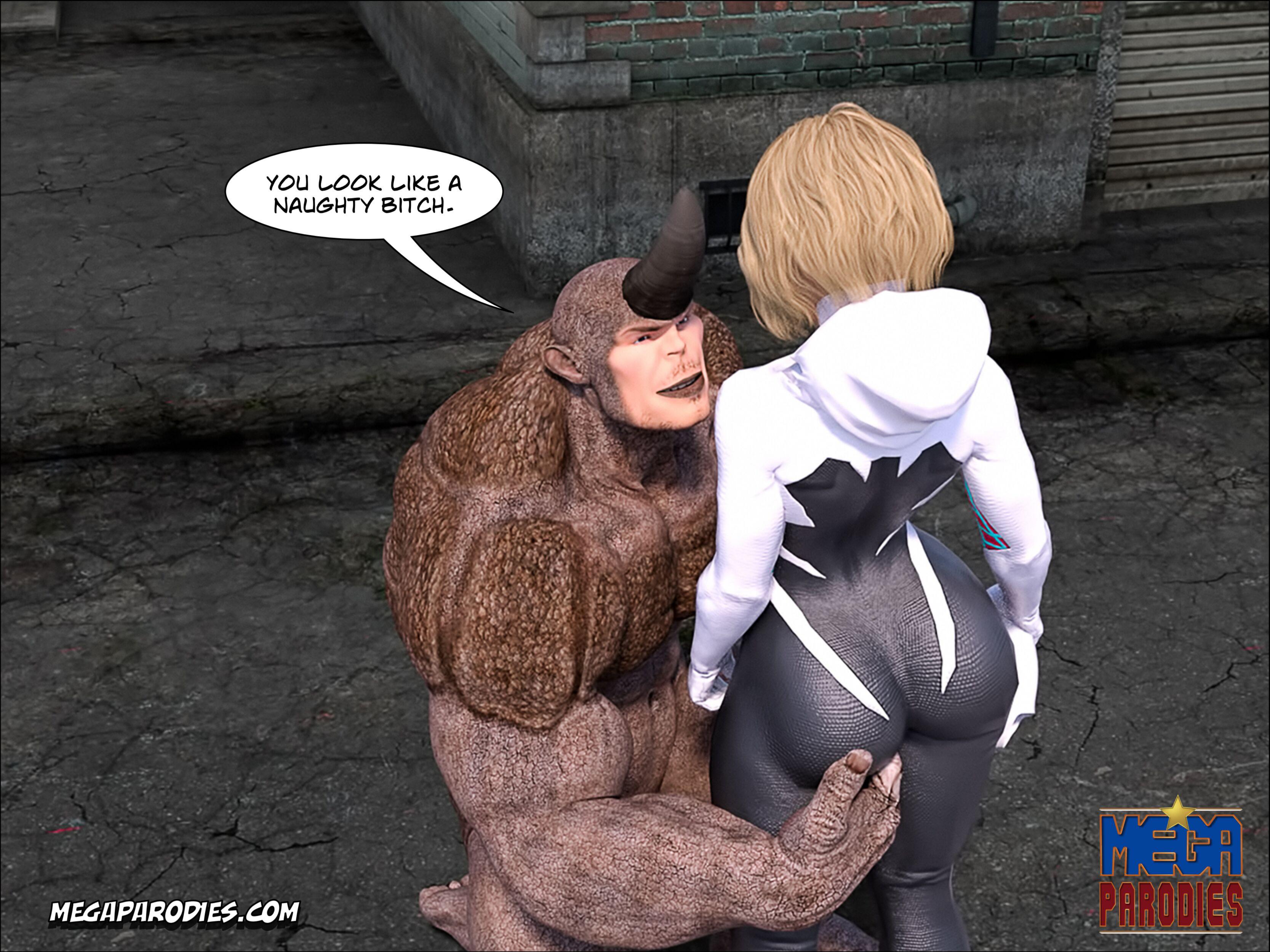 Spider-Gwen X Rhino (Spider-Man) [MegaParodies] 2 . Spider-Gwen X Rhino - Chapter 2 (Spider-Man) [MegaParodies] – page 23