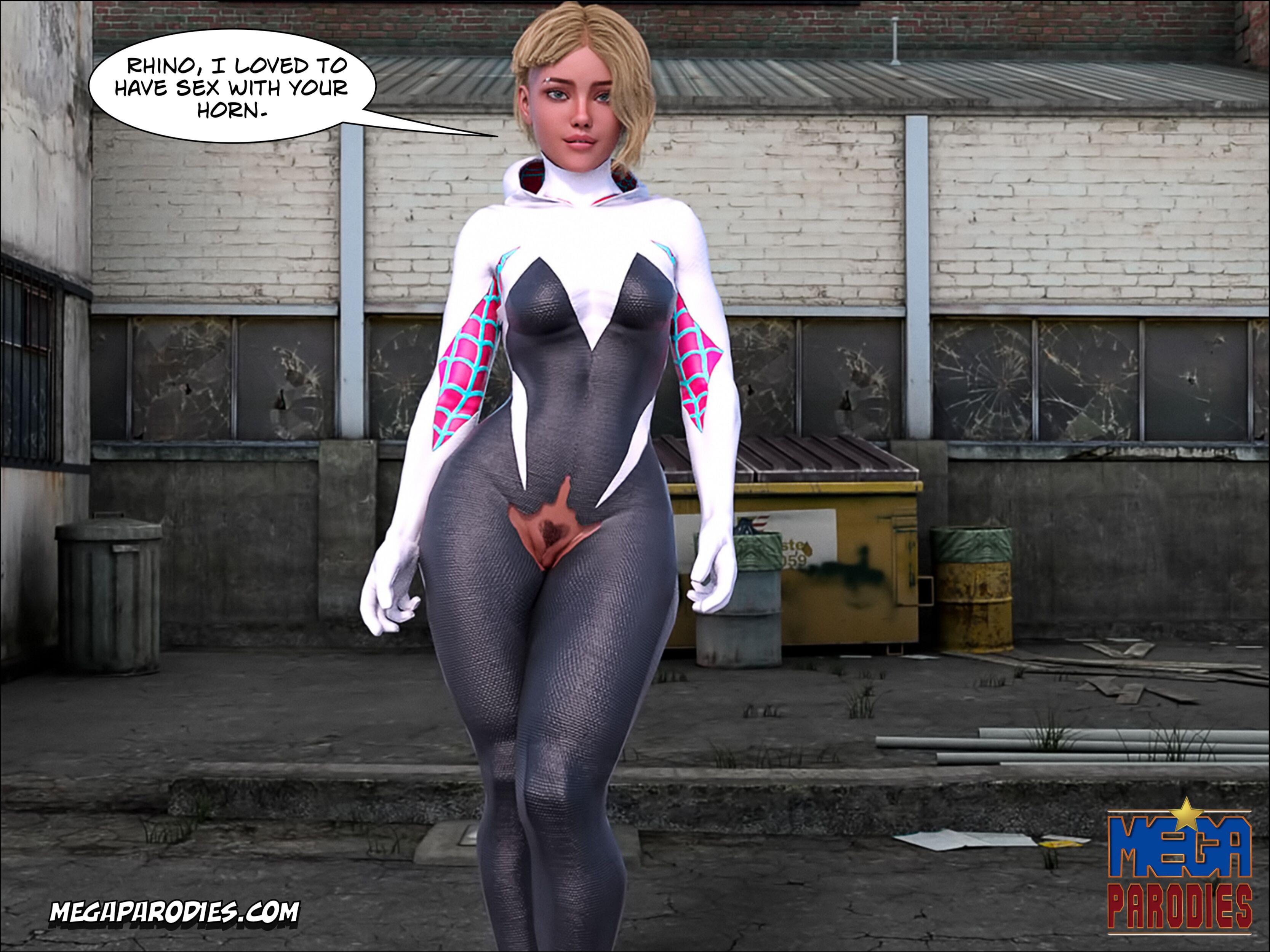 Spider-Gwen X Rhino (Spider-Man) [MegaParodies] 2 . Spider-Gwen X Rhino - Chapter 2 (Spider-Man) [MegaParodies] – page 43