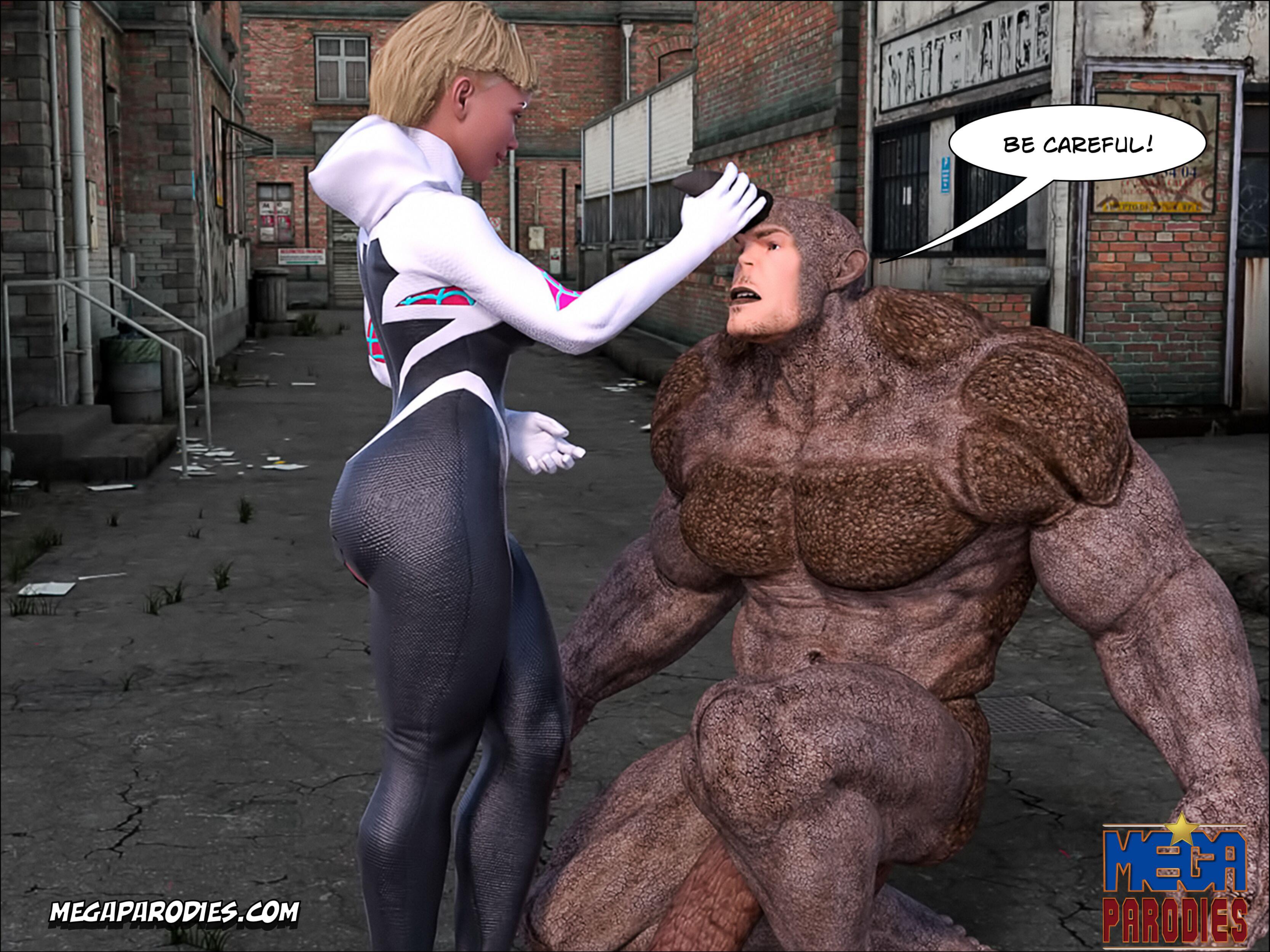 Spider-Gwen X Rhino (Spider-Man) [MegaParodies] 2 . Spider-Gwen X Rhino - Chapter 2 (Spider-Man) [MegaParodies] – page 46