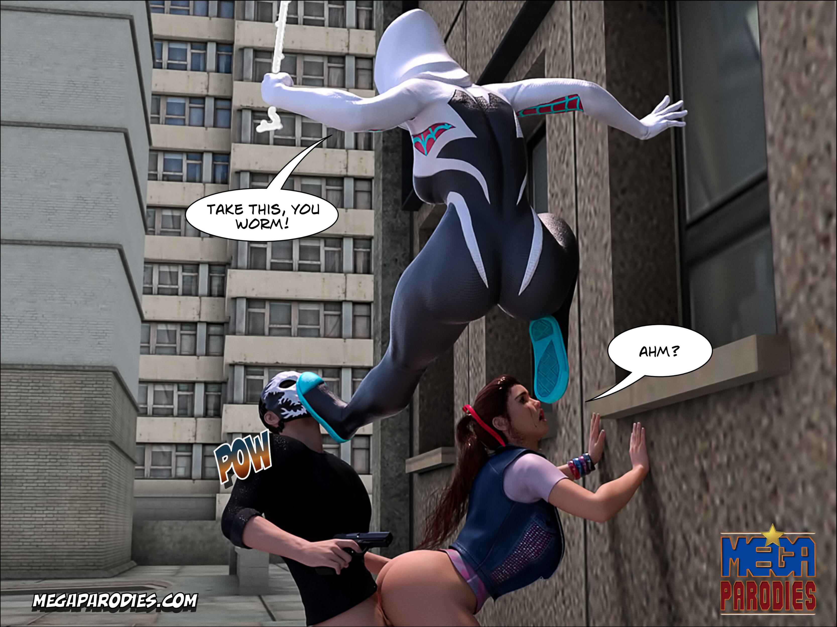 Spider-Gwen X Rhino (Spider-Man) [MegaParodies] 1 . Spider-Gwen X Rhino - Chapter 1 (Spider-Man) [MegaParodies] – page 14