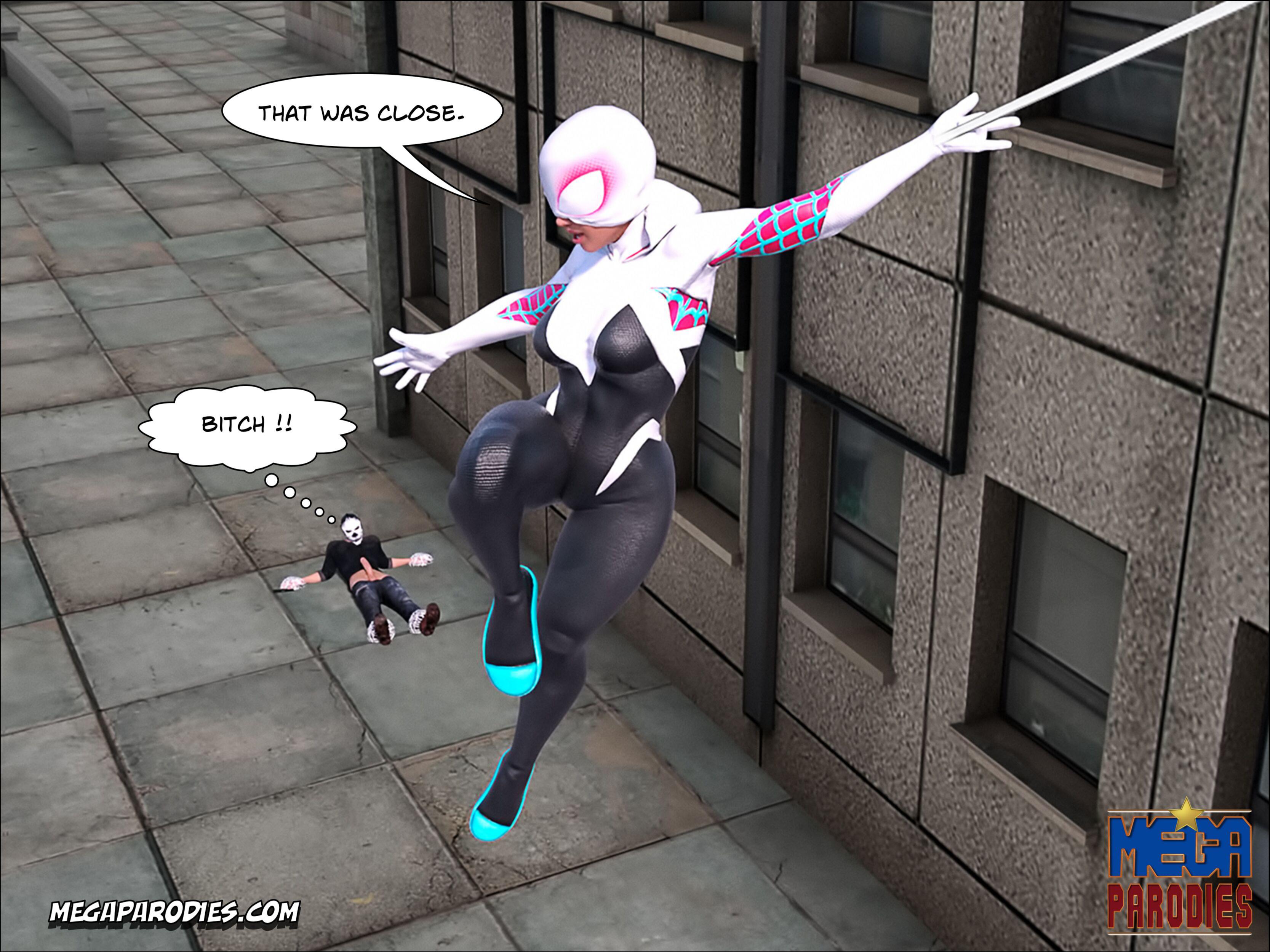 Spider-Gwen X Rhino (Spider-Man) [MegaParodies] 1 . Spider-Gwen X Rhino - Chapter 1 (Spider-Man) [MegaParodies] – page 43