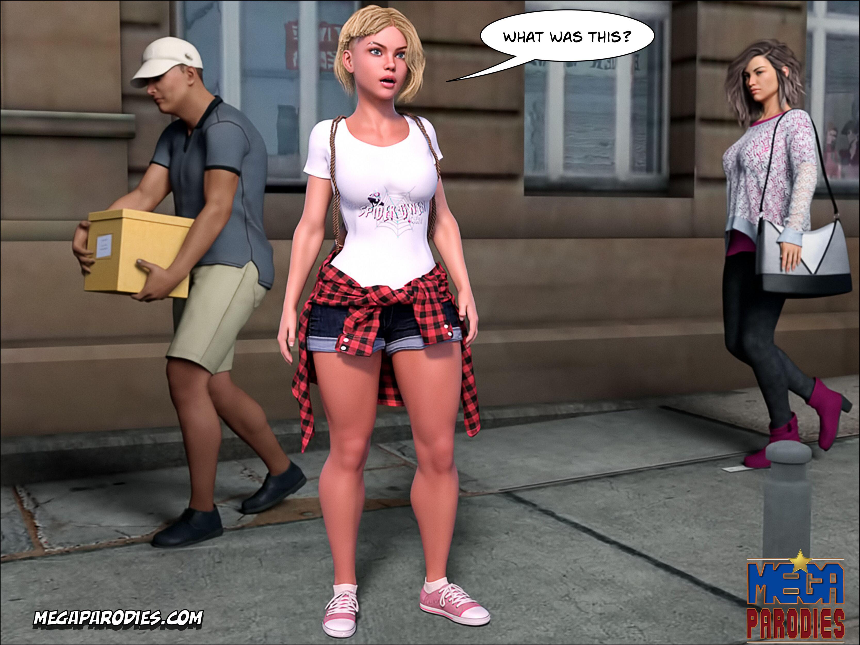 Spider-Gwen X Rhino (Spider-Man) [MegaParodies] 1 . Spider-Gwen X Rhino - Chapter 1 (Spider-Man) [MegaParodies] – page 46