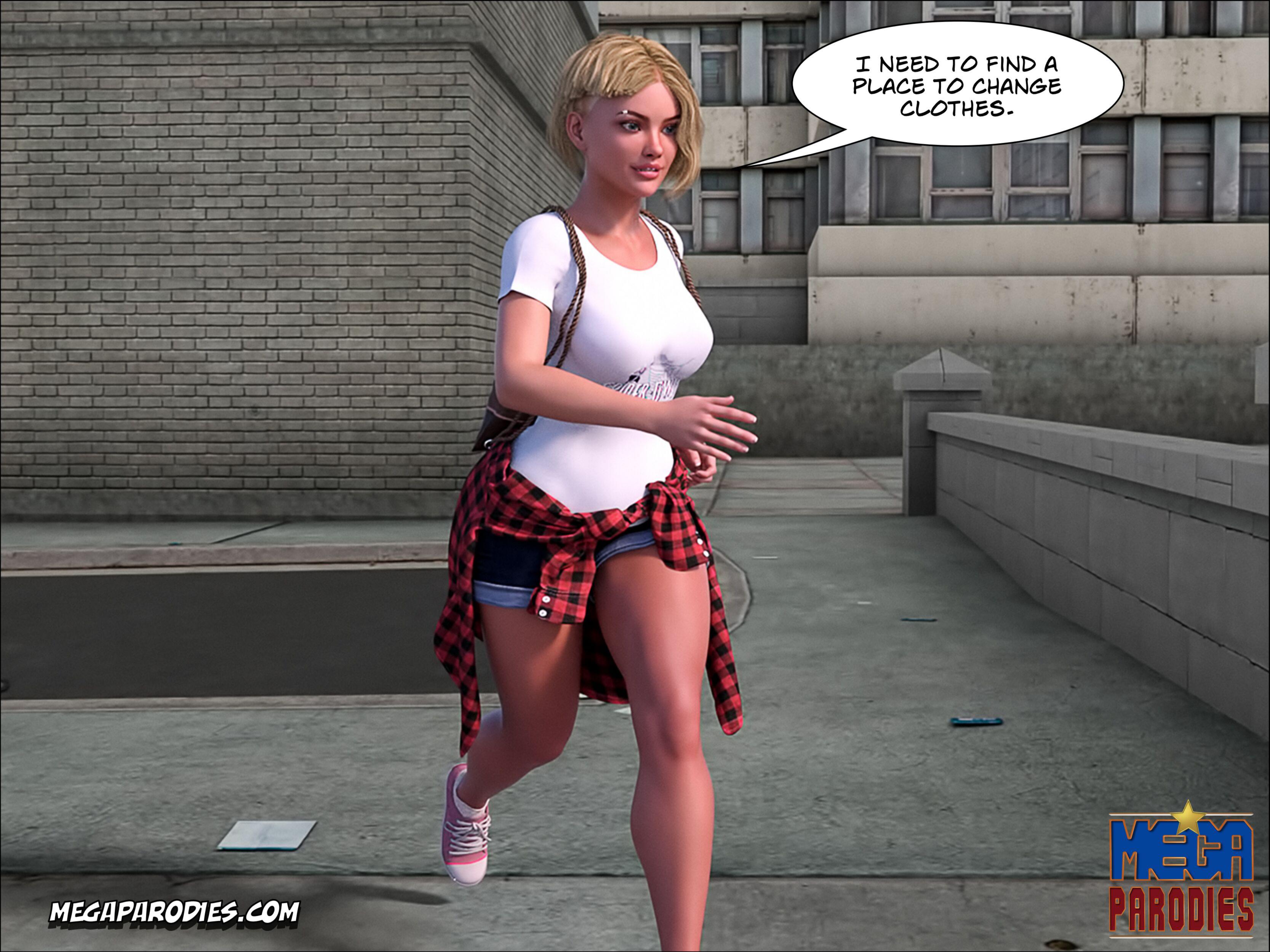 Spider-Gwen X Rhino (Spider-Man) [MegaParodies] 1 . Spider-Gwen X Rhino - Chapter 1 (Spider-Man) [MegaParodies] – page 48