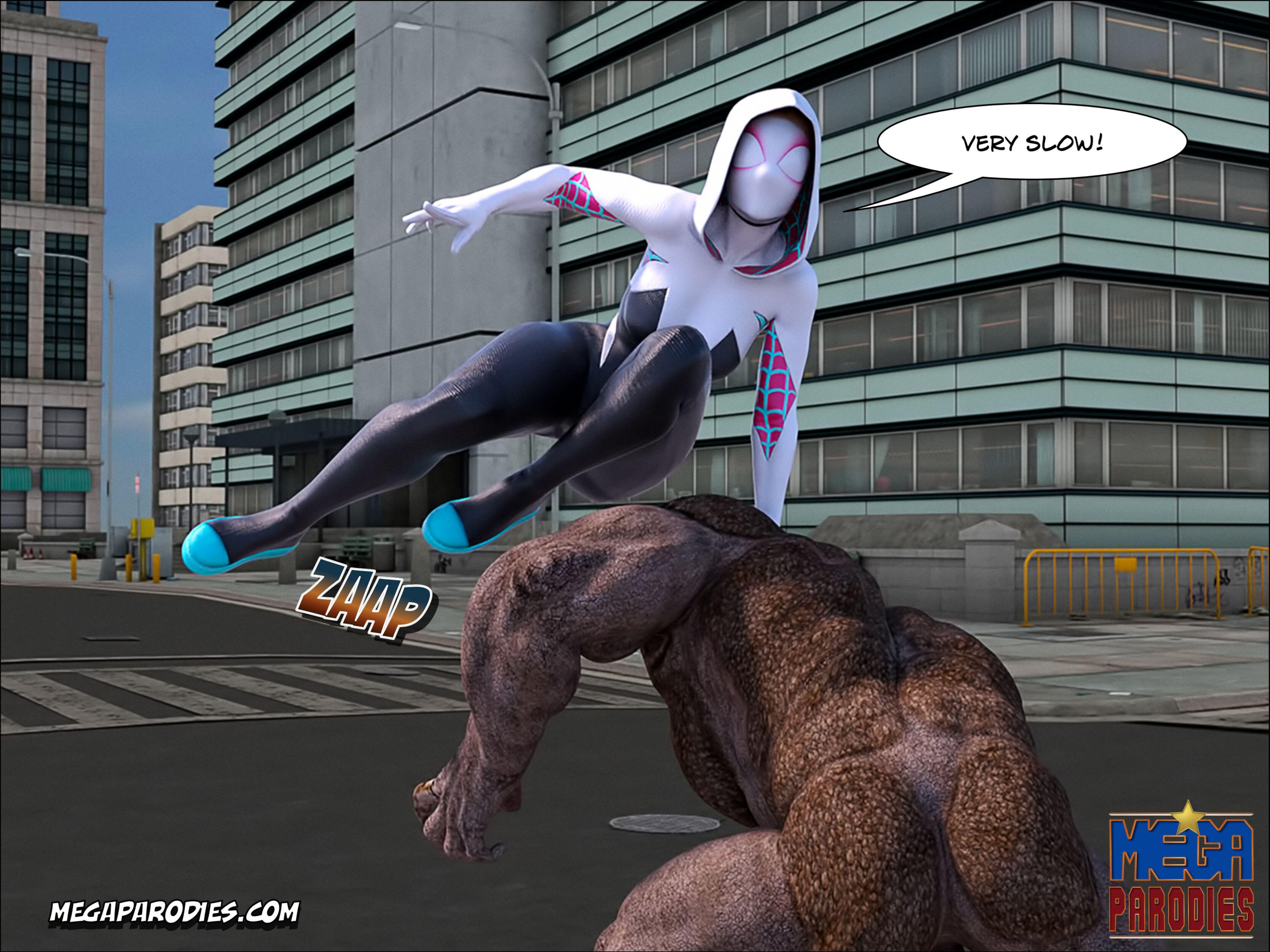 Spider-Gwen X Rhino (Spider-Man) [MegaParodies] 1 . Spider-Gwen X Rhino - Chapter 1 (Spider-Man) [MegaParodies] – page 59