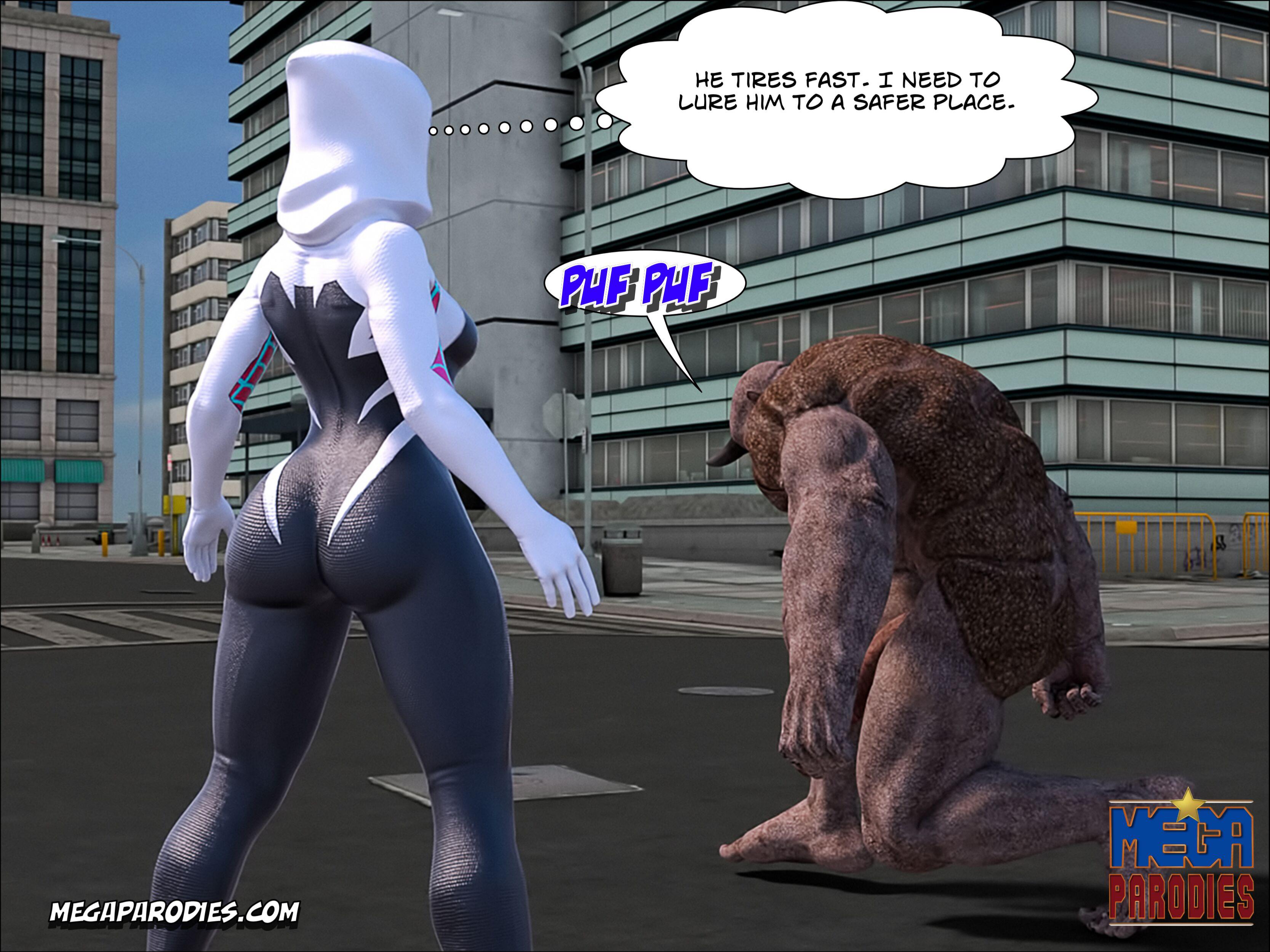 Spider-Gwen X Rhino (Spider-Man) [MegaParodies] 1 . Spider-Gwen X Rhino - Chapter 1 (Spider-Man) [MegaParodies] – page 60