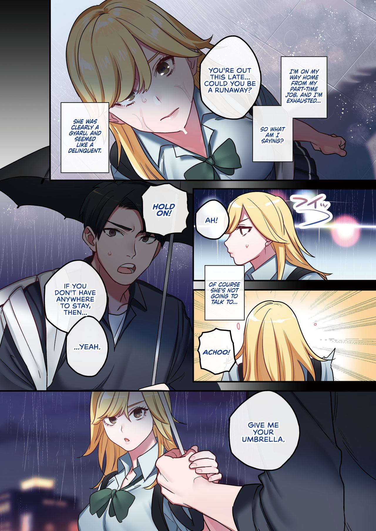 After Relentlessly Cumming Inside A Runaway Gyaru, We Started Living Together As Fuck Buddies [Oniben Katze] 1 . After Relentlessly Cumming Inside A Runaway Gyaru, We Started Living Together As Fuck Buddies - Chapter 1 [Oniben Katze] – page 5