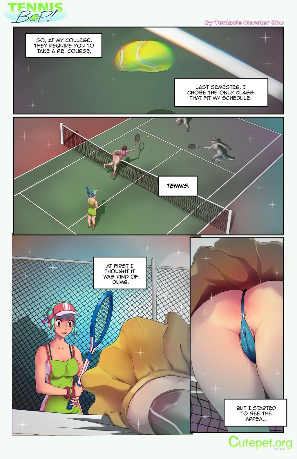 Time Stop! And Bop [CutePet] 2.1 . Tennis Bop! Back-End-Spin - Chapter 2.1 - Extra [CutePet] – page 1