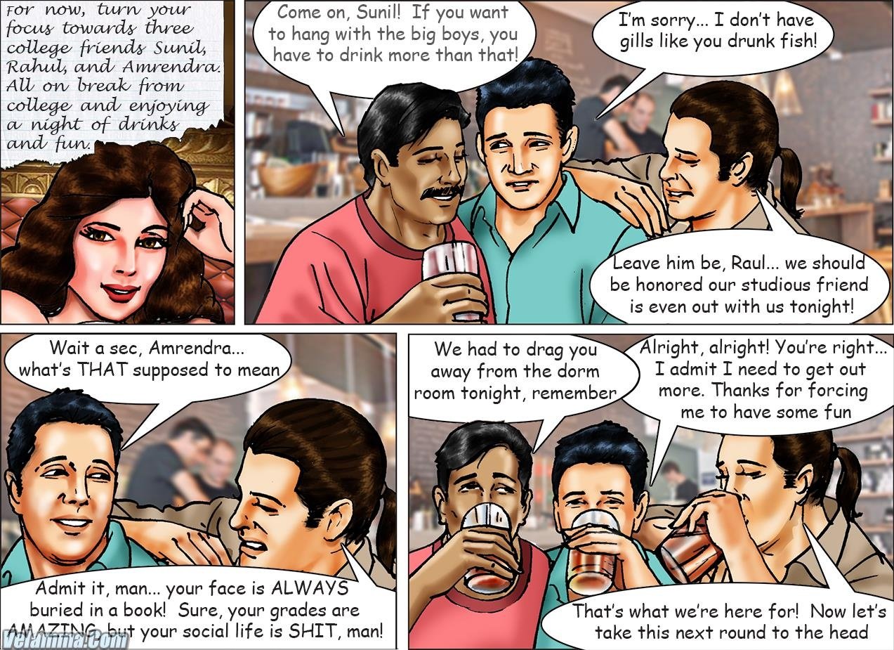 Konfession of Kammobai [Kirtu , Velamma] 3 . Konfession of Kammobai - Guys Night Out - Chapter 3 [Velamma] – page 3