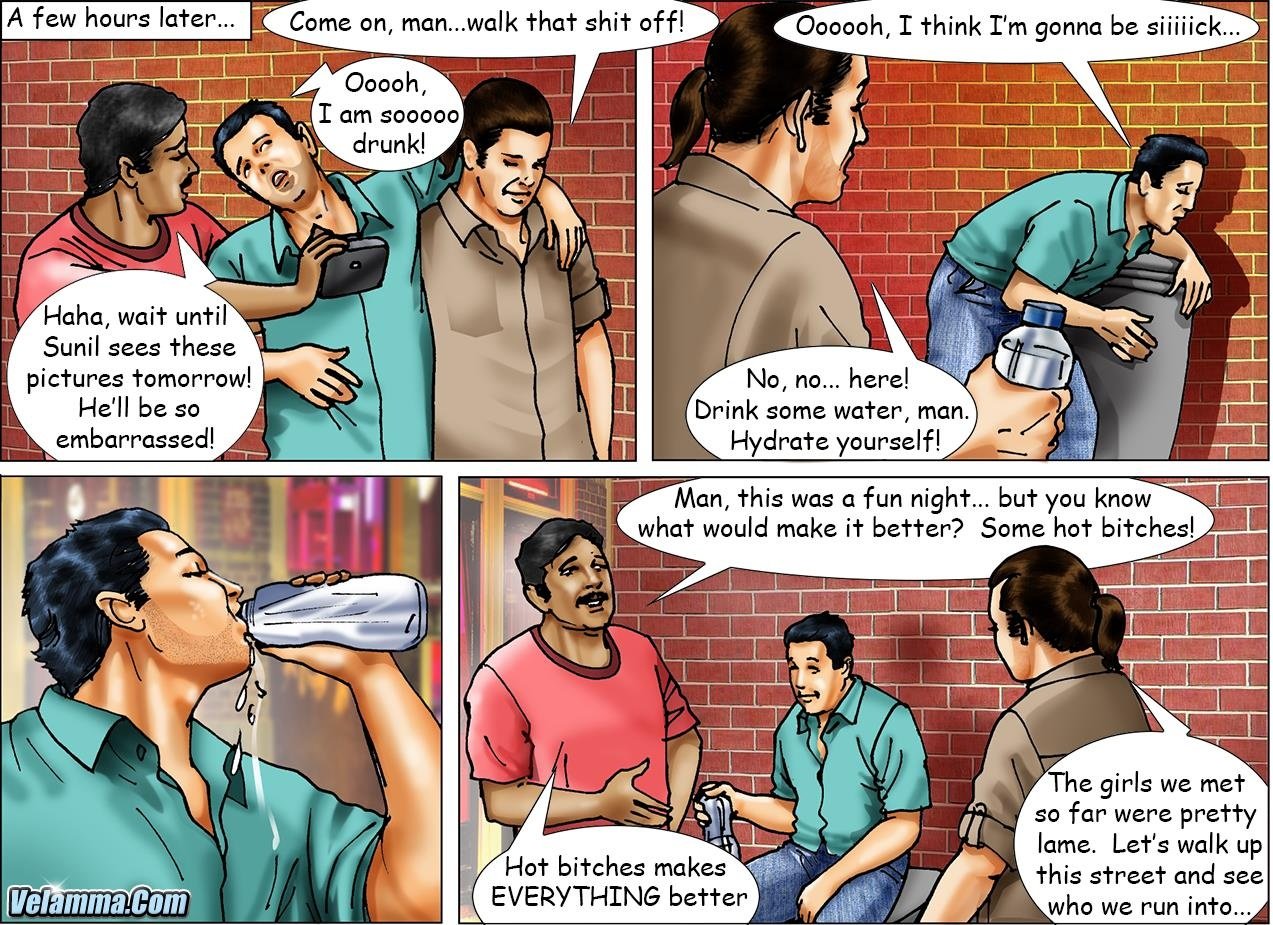 Konfession of Kammobai [Kirtu , Velamma] 3 . Konfession of Kammobai - Guys Night Out - Chapter 3 [Velamma] – page 4