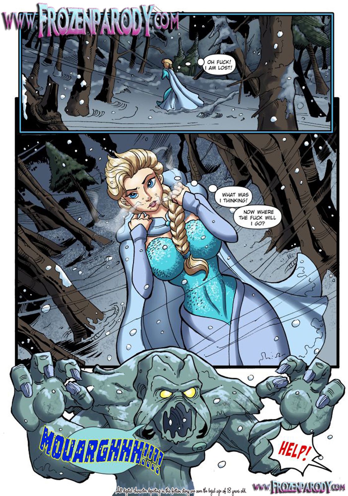Saviour’s Hard Dick (Frozen) [FrozenParody] 1 . Saviour's Hard Dick - Chapter 1 (Frozen) [FrozenParody] – page 1