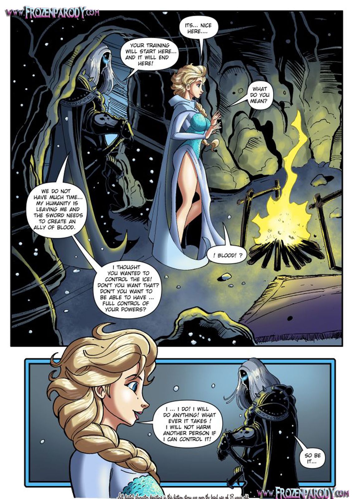 Saviour’s Hard Dick (Frozen) [FrozenParody] 1 . Saviour's Hard Dick - Chapter 1 (Frozen) [FrozenParody] – page 4