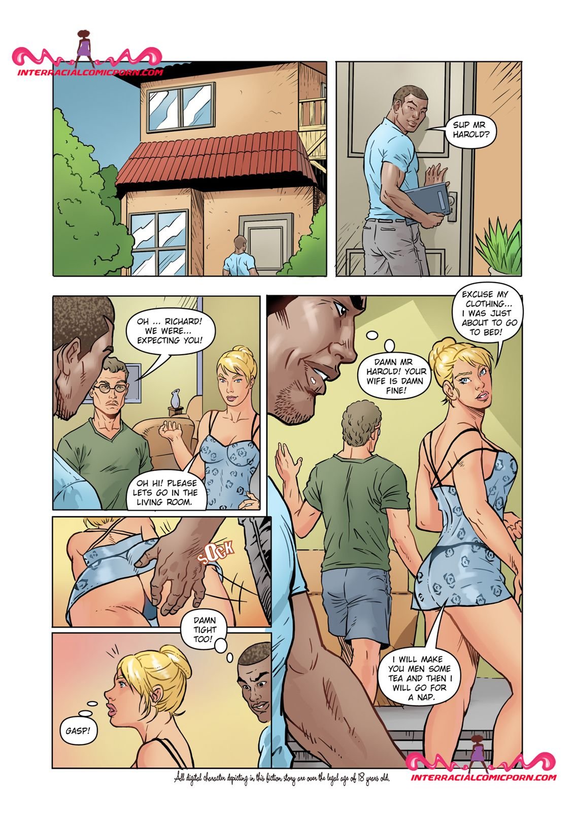 The Friend [InterracialComicPorn] 1 . The Friend - Chapter 1 [InterracialComicPorn] – page 2