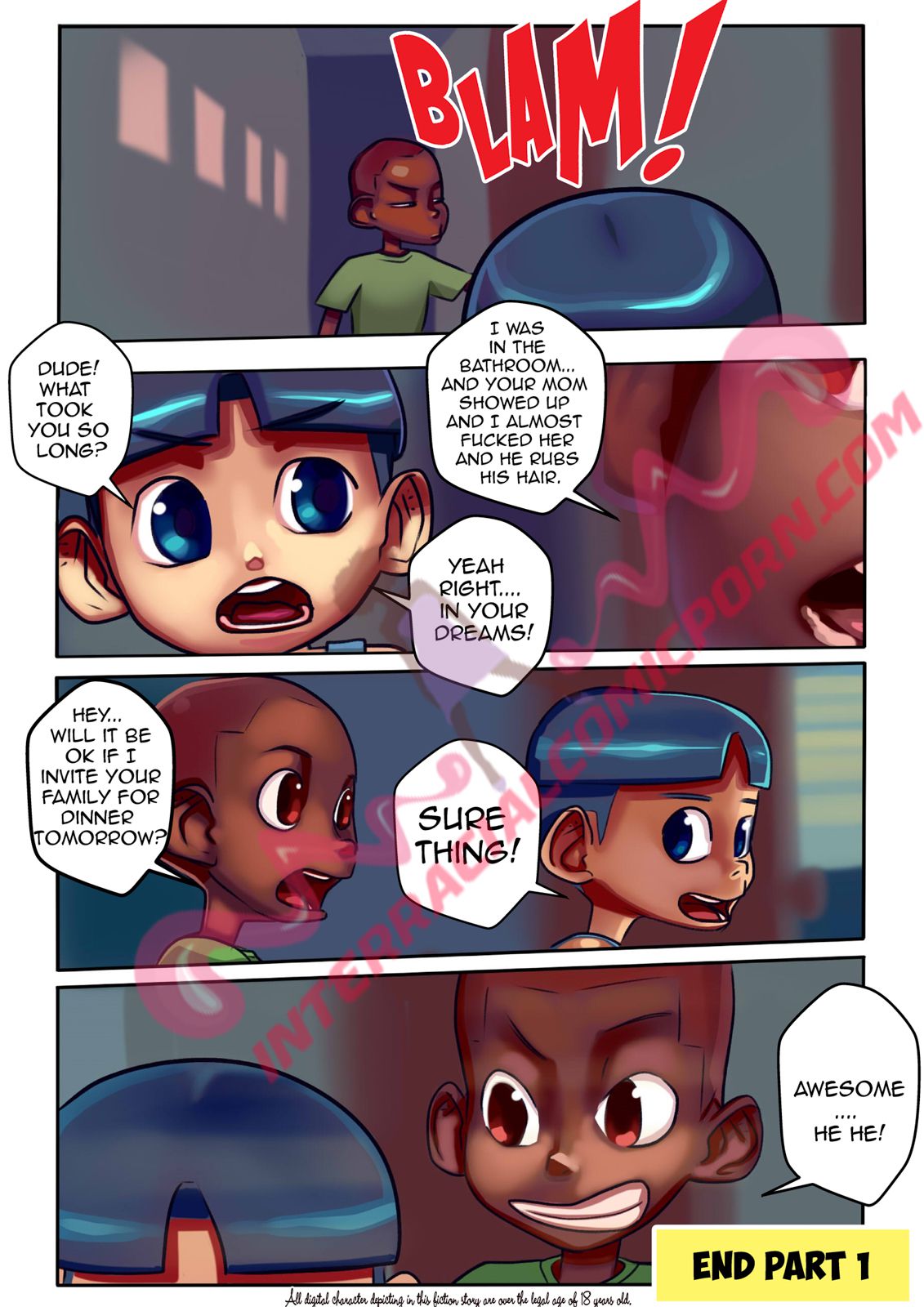 Friend’s Mom [InterracialComicPorn] 1 . Friend's Mom - Chapter 1 [InterracialComicPorn] – page 12