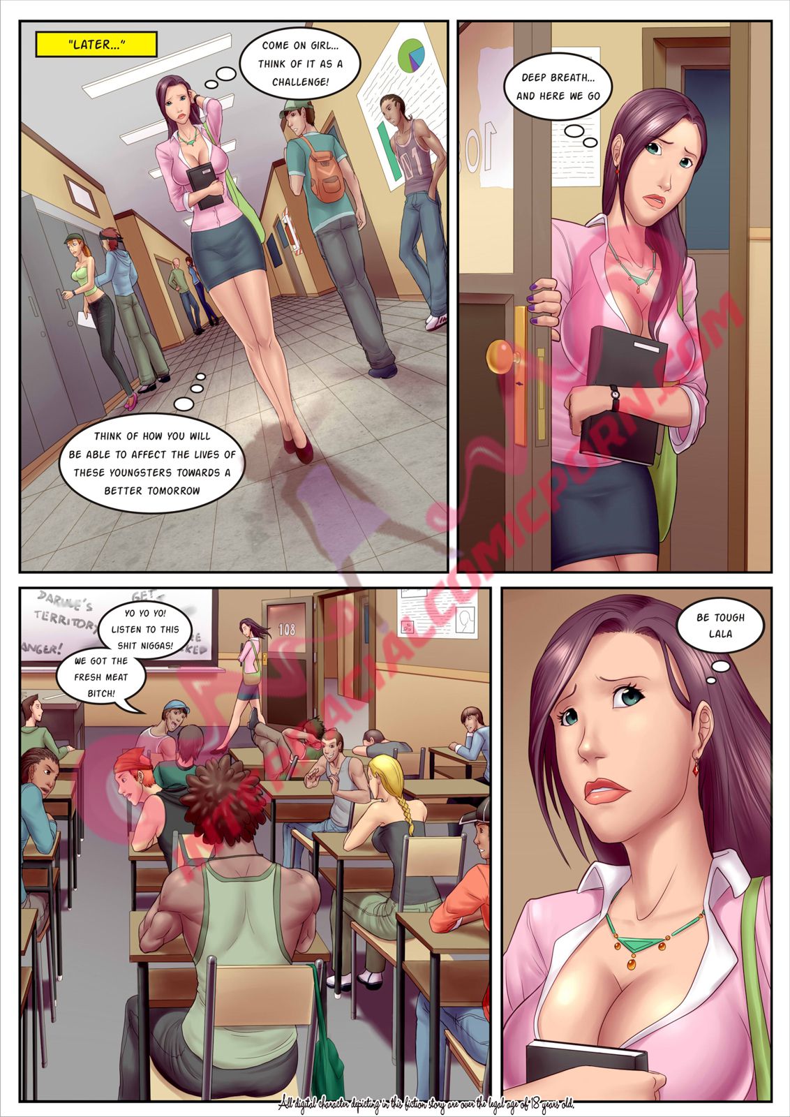 The New Teacher [InterracialComicPorn] 1 . The New Teacher  - Chapter 1 [InterracialComicPorn] – page 2