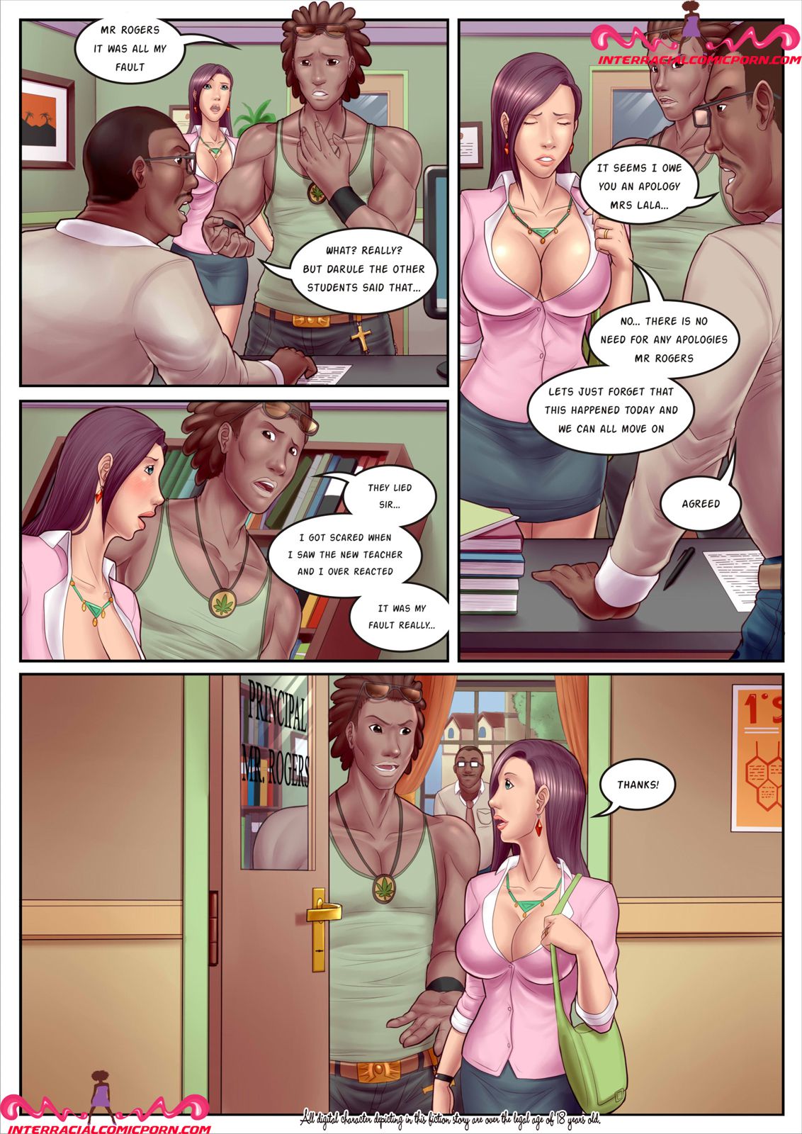 The New Teacher [InterracialComicPorn] 1 . The New Teacher  - Chapter 1 [InterracialComicPorn] – page 7