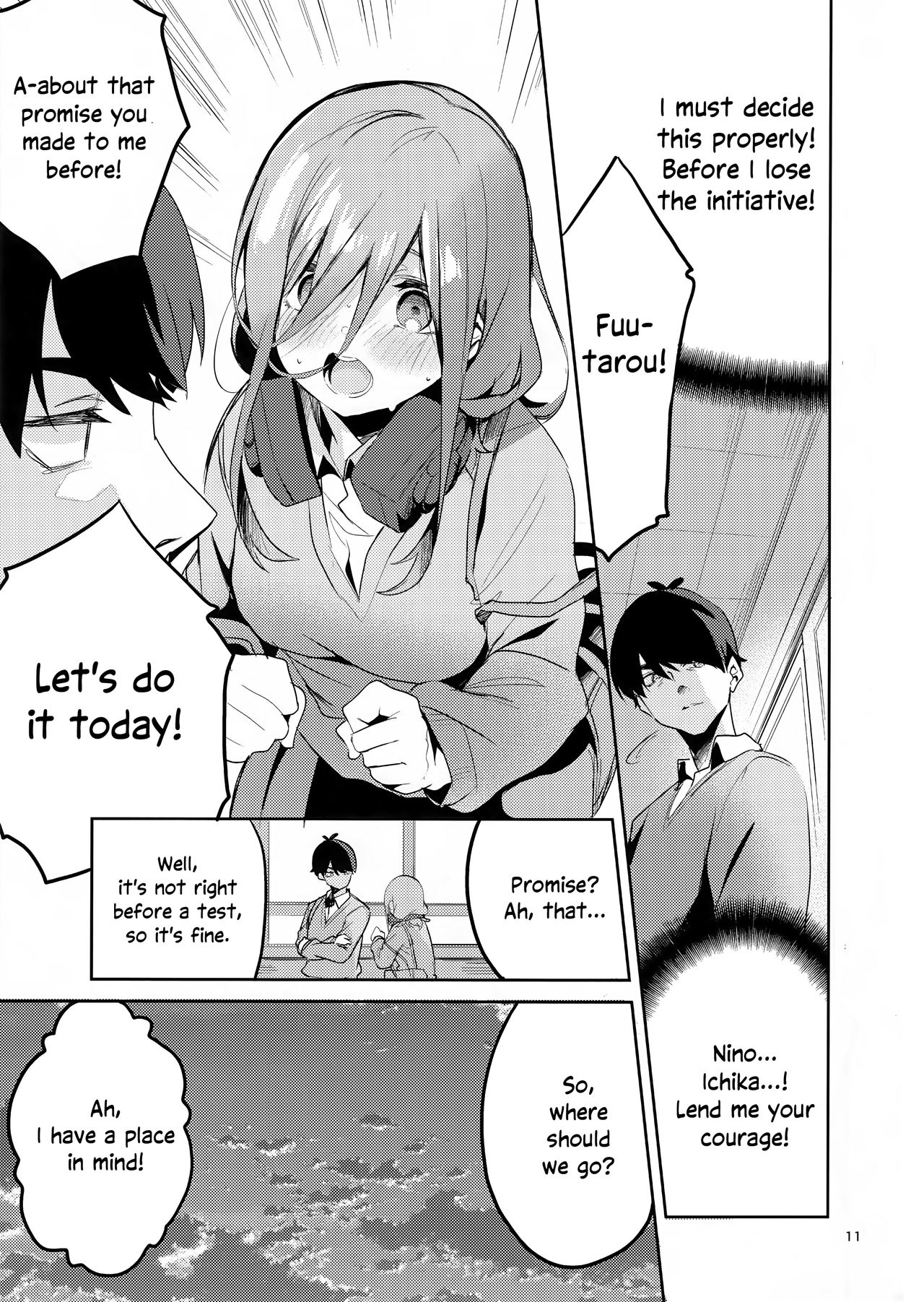 Miku’s Situation (The Quintessential Quintuplets) [Ekakibit] 1 . Miku's Situation - Chapter 1 (The Quintessential Quintuplets) [Ekakibit] – page 10