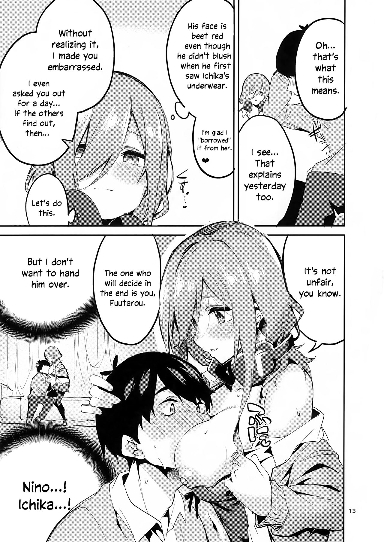 Miku’s Situation (The Quintessential Quintuplets) [Ekakibit] 1 . Miku's Situation - Chapter 1 (The Quintessential Quintuplets) [Ekakibit] – page 12
