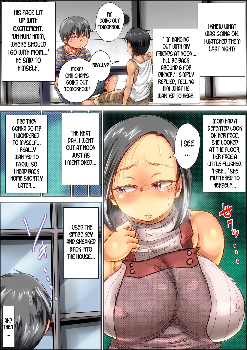 Choushi Koita Boku no Otouto ga Jitsu no Hahaoya o Okashite ita Toki no Hanashi [Kinoko DX] 1 . Choushi Koita Boku no Otouto ga Jitsu no Hahaoya o Okashite ita Toki no Hanashi  - Chapter 1 [Kinoko DX] – page 38