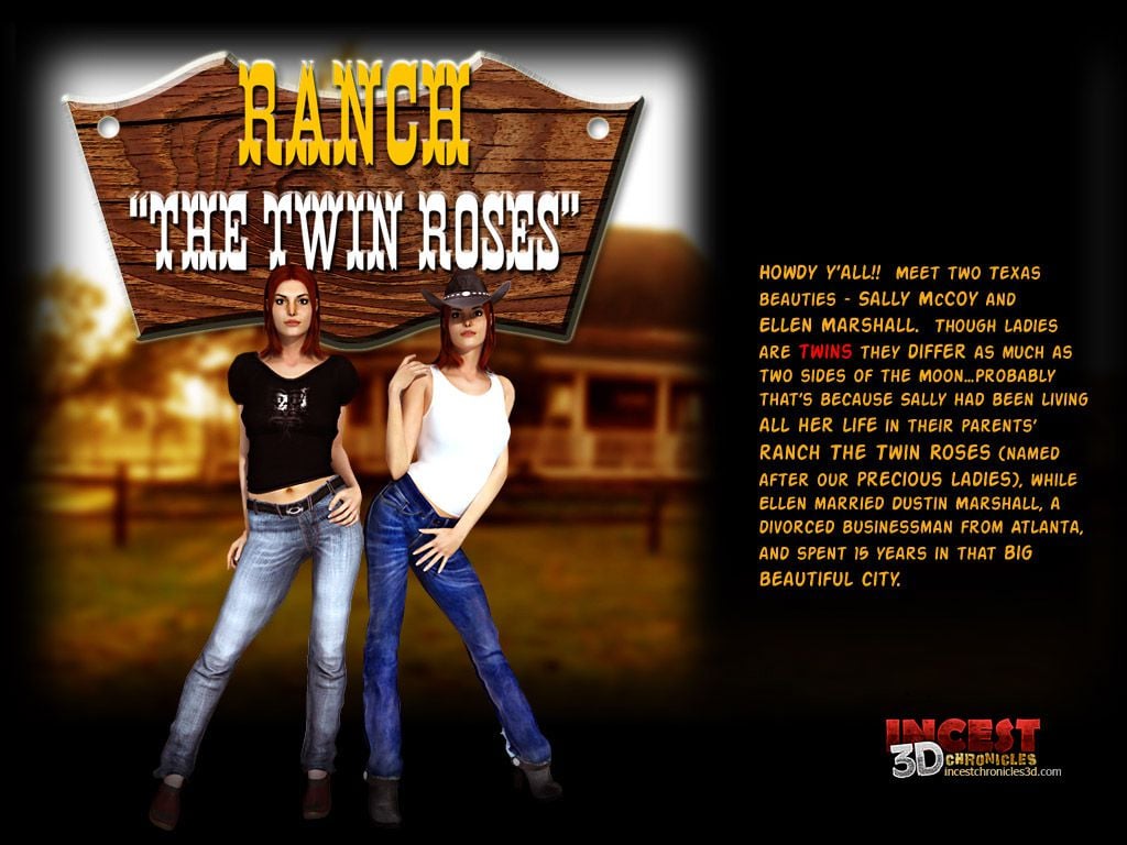 Ranch – The Twin Roses [IncestChronicles3D] 1 . Ranch - The Twin Roses - Chapter 1 [IncestChronicles3D] – page 1