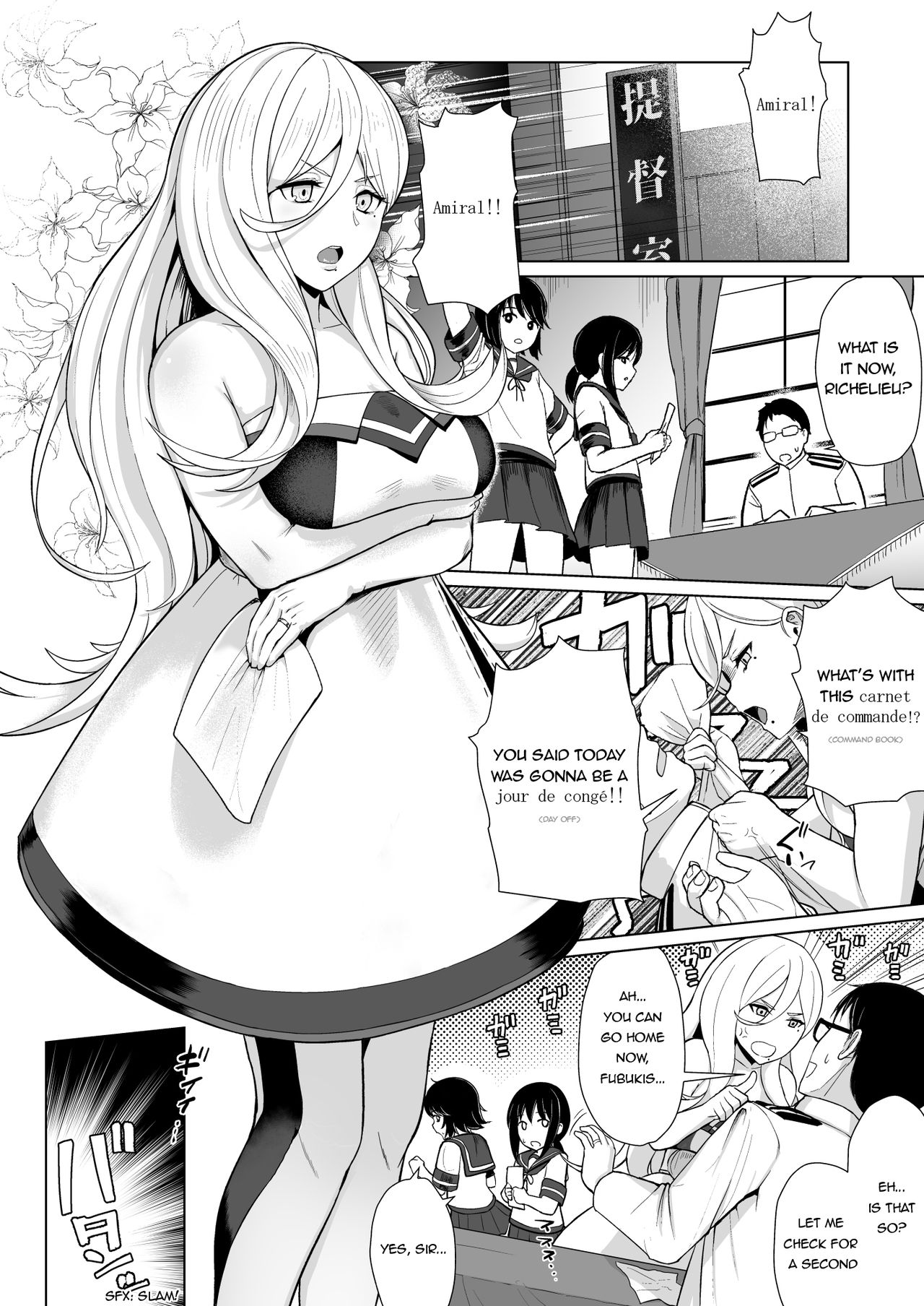 Nichinichi Richelieu (Kantai Collection -KanColle-) [Taji] 1 . Nichinichi Richelieu - Chapter 1 (Kantai Collection -KanColle-) [Taji] – page 3