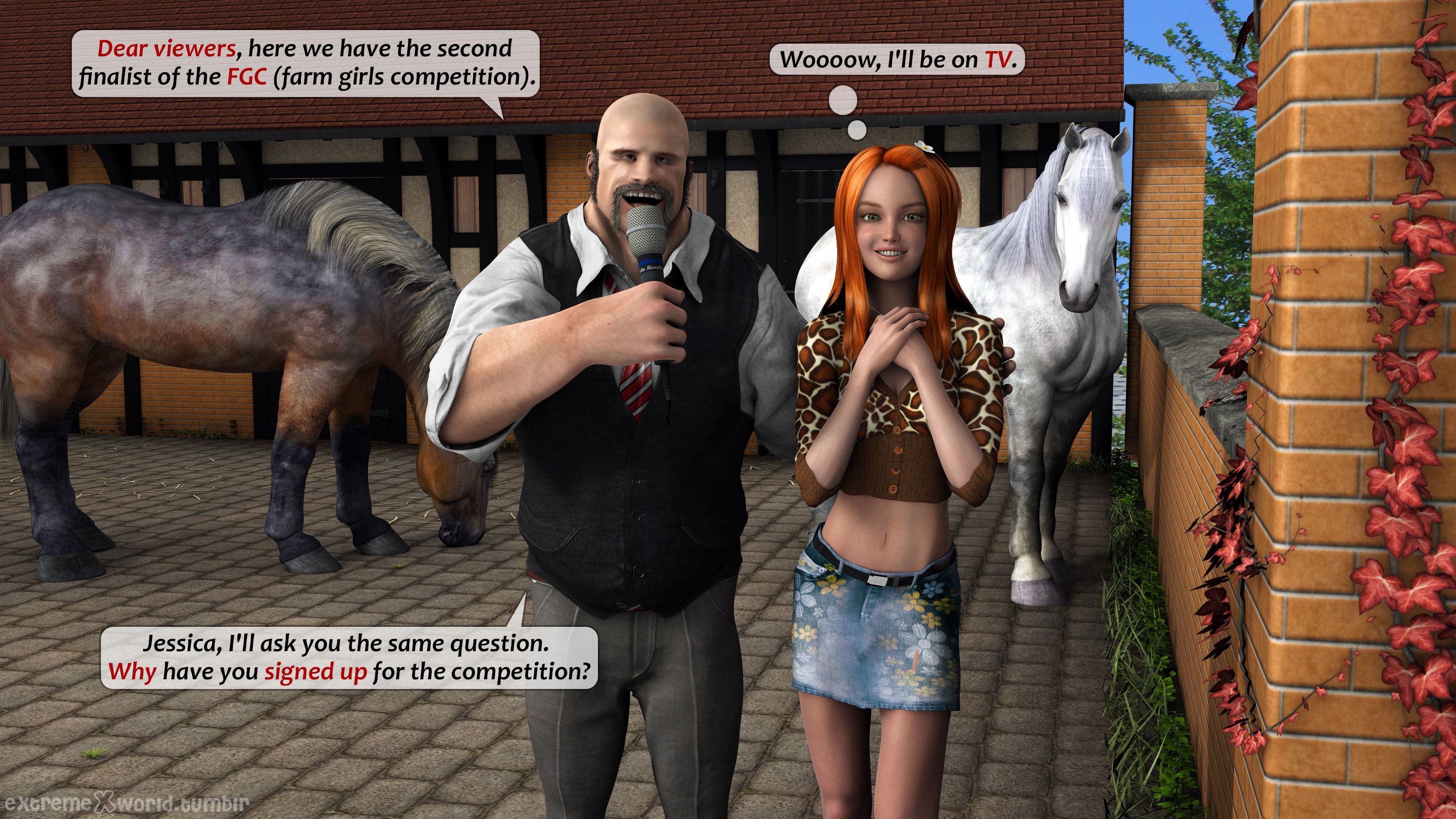 Farm Girls Competition [ExtremeXWorld] 1 . Farm Girls Competition - Chapter 1 [ExtremeXWorld] – page 12
