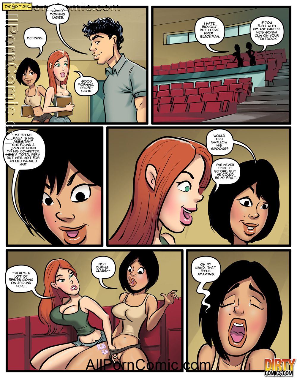 University Girls [Dirty Comics] 1 . University Girls - Chapter 1 [Dirty Comics] – page 6