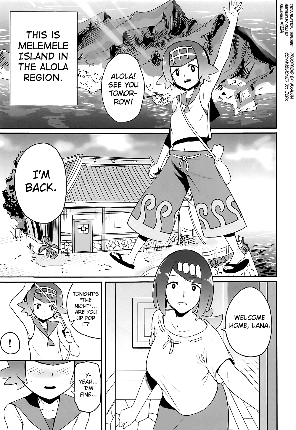 The Feeling of Alolan Night (Pokemon Sun and Moon) [Kurosu Gatari] 1 . The Feeling of Alolan Night  - Chapter 1 (Pokemon Sun and Moon) [Kurosu Gatari] – page 2