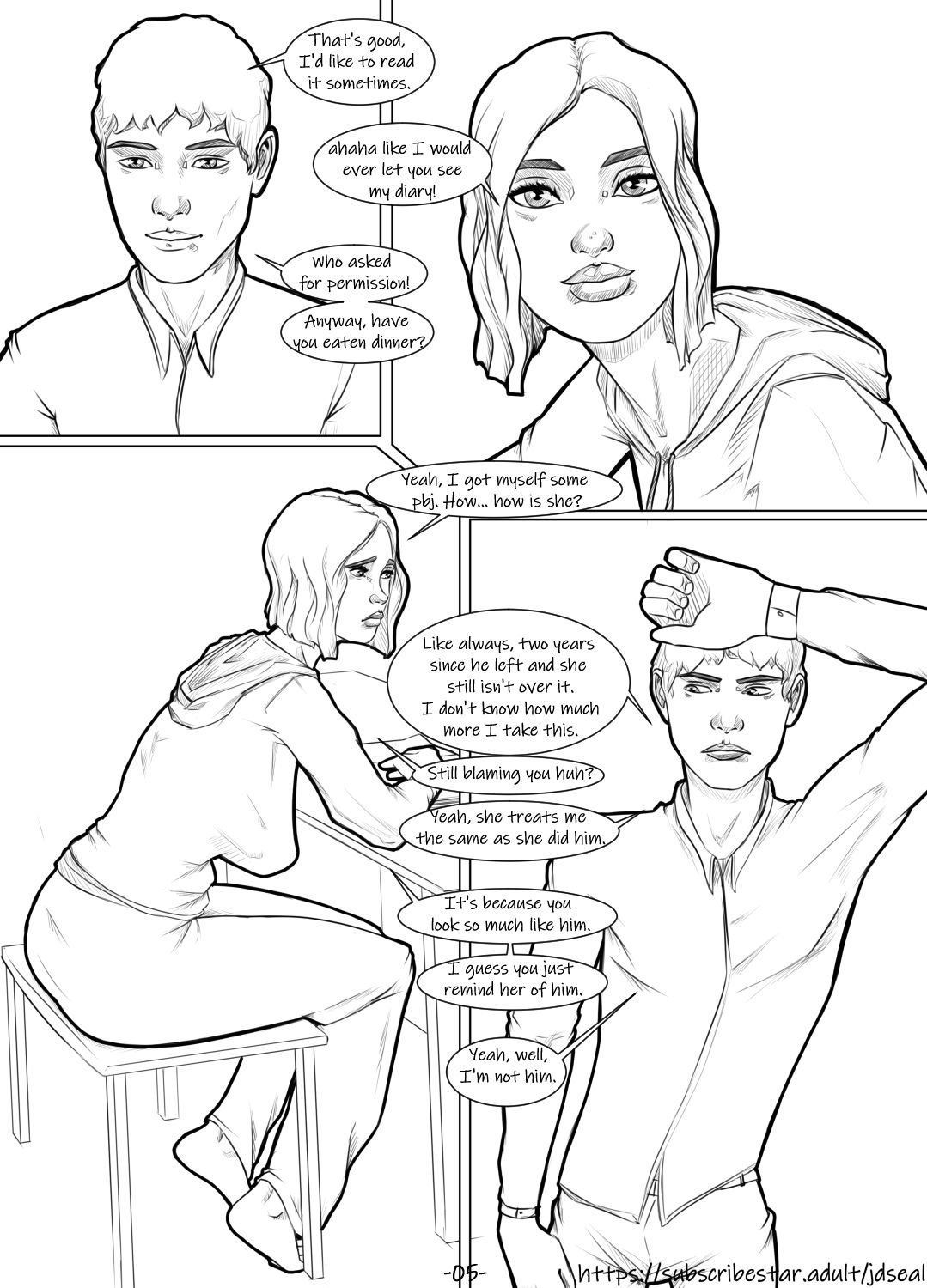 Abandonment Issues [JDseal] 1 . Abandonment Issues - Chapter 1 [JDseal] – page 5