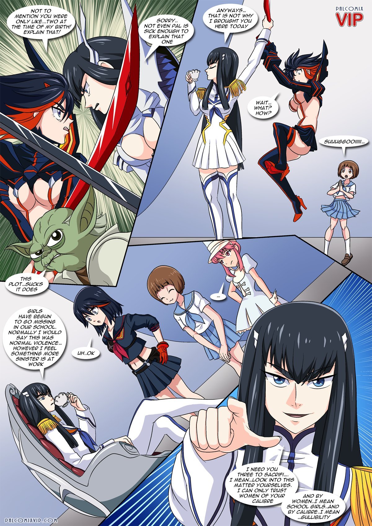 On Her Majesty’s Hentai Service (Kill la Kill) [Palcomix] 1 . On Her Majesty's Hentai Service - Chapter 1 (Kill la Kill) [Palcomix] – page 4