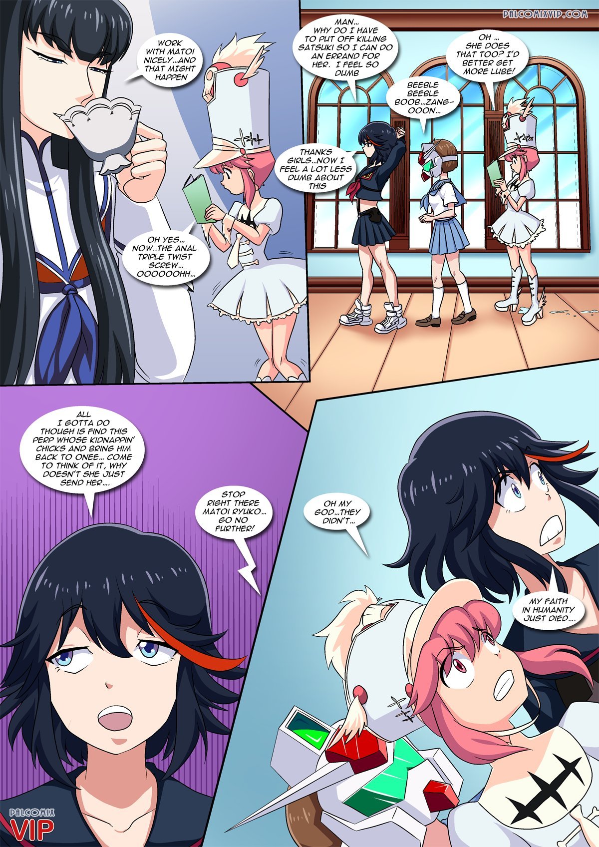 On Her Majesty’s Hentai Service (Kill la Kill) [Palcomix] 1 . On Her Majesty's Hentai Service - Chapter 1 (Kill la Kill) [Palcomix] – page 6